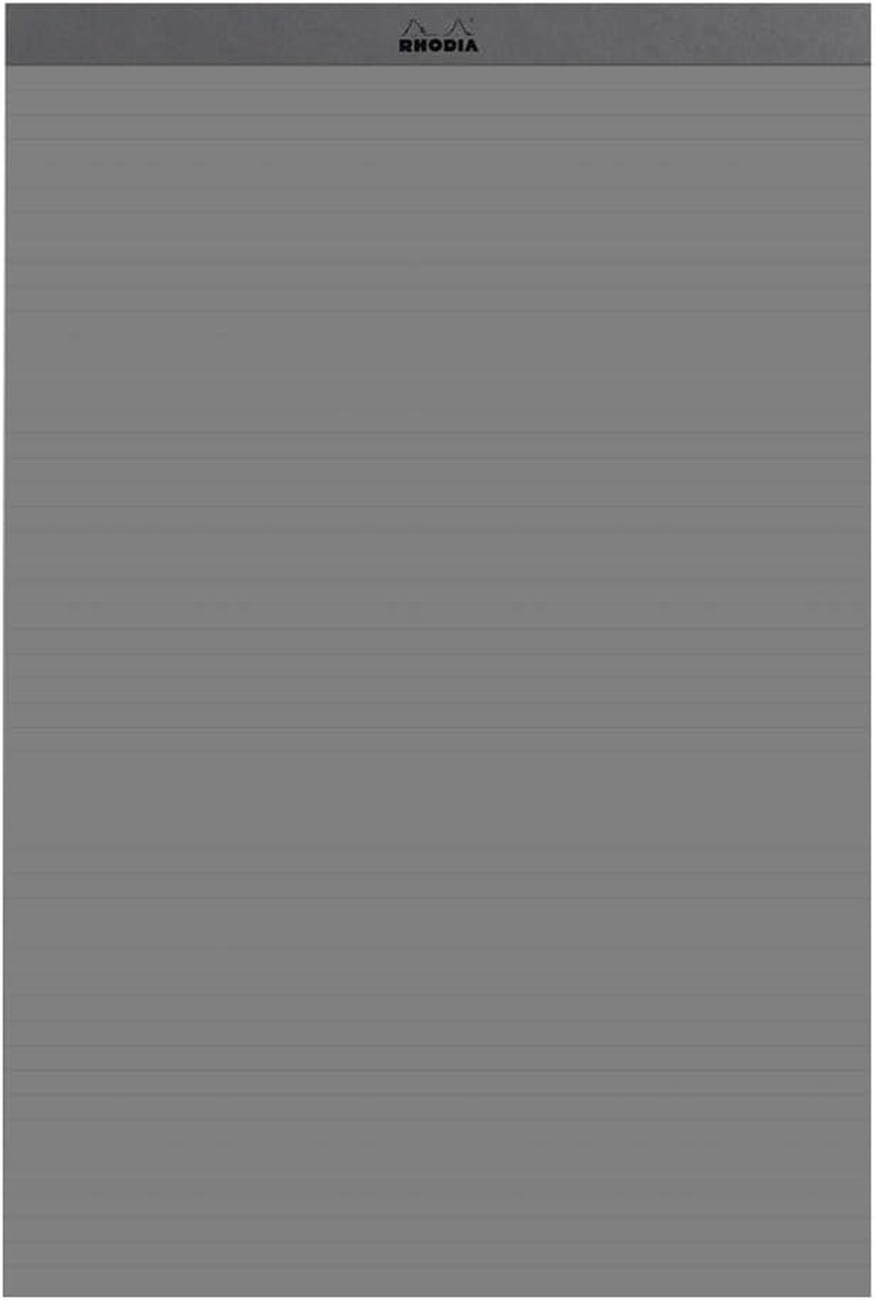 Rhodia 117761C Soft Notebook Rhodiarama Goalbook Silver A5 (14.8 X 21 Cm), 240P, Small Squares 5 X 5, Paper Ivory 90 G/M2, 2 Ribbons, Elastic Closure, Imitation Leather Papier Maya Gris (Pack of 2)