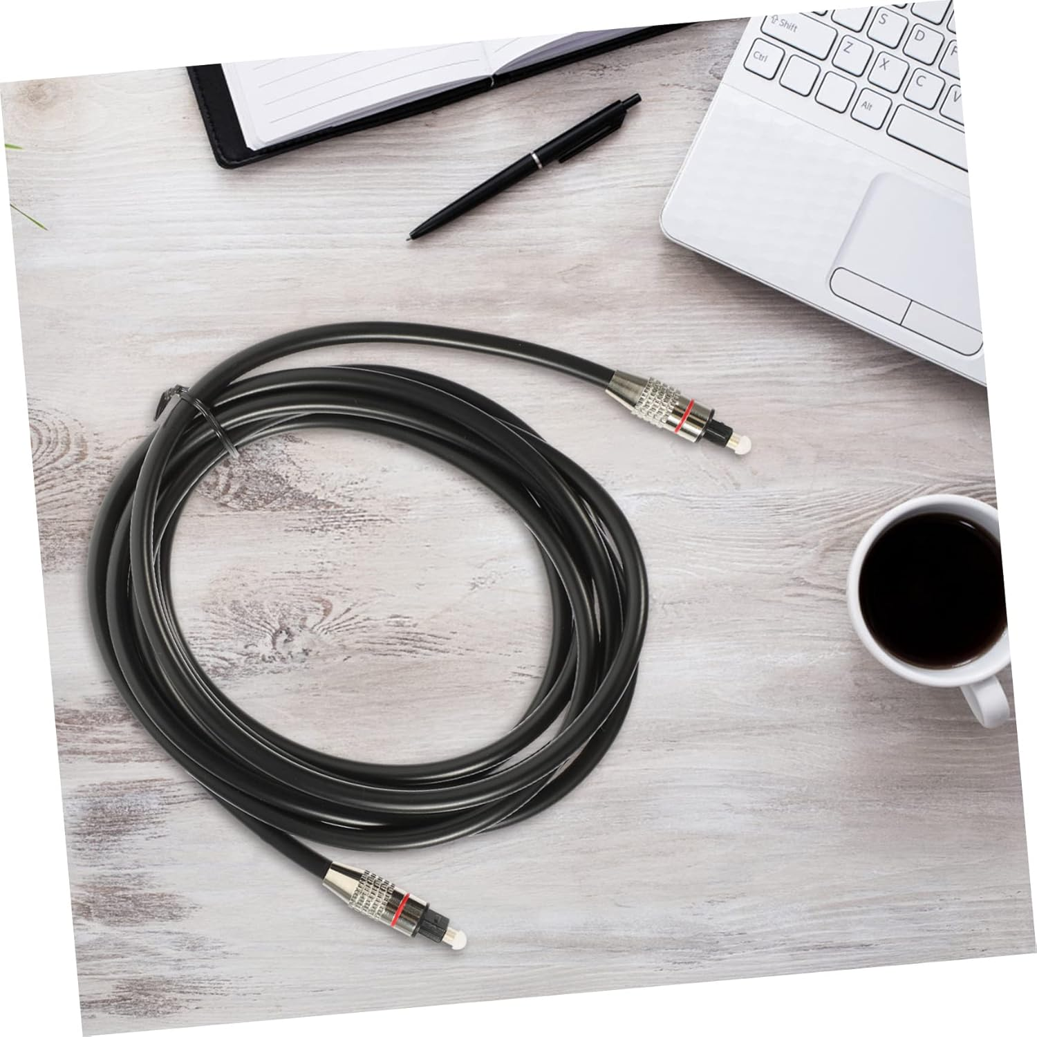 KICHOUSE 3M Optical Audio Cable Fiber Male to Male Cord Digital Optical Audio Cable for Home Theater image number 4