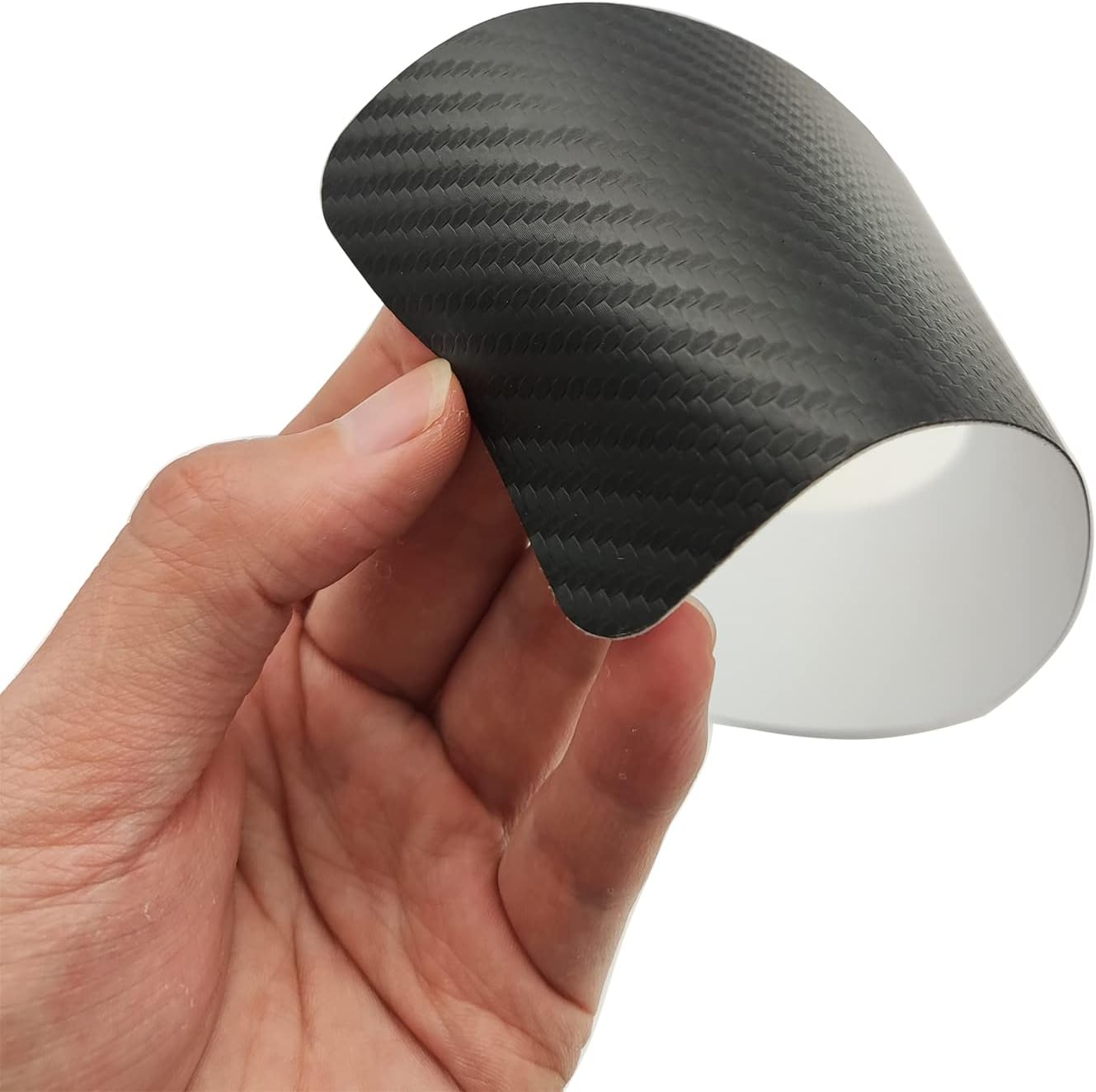 Car Accessories Carbon Fiber Door Sill Scuff Plate Sticker Auto Door Entry Guard Scratch Shield for GWM Cannon Auto Accessories (White) - White image number 3