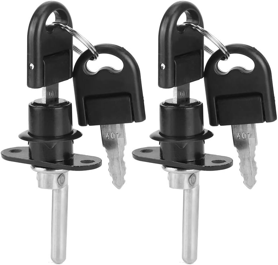 Furniture Drawer Wardrobe File Cabinet Lock Set Office Security (16Mm Black Single Lock Head)
