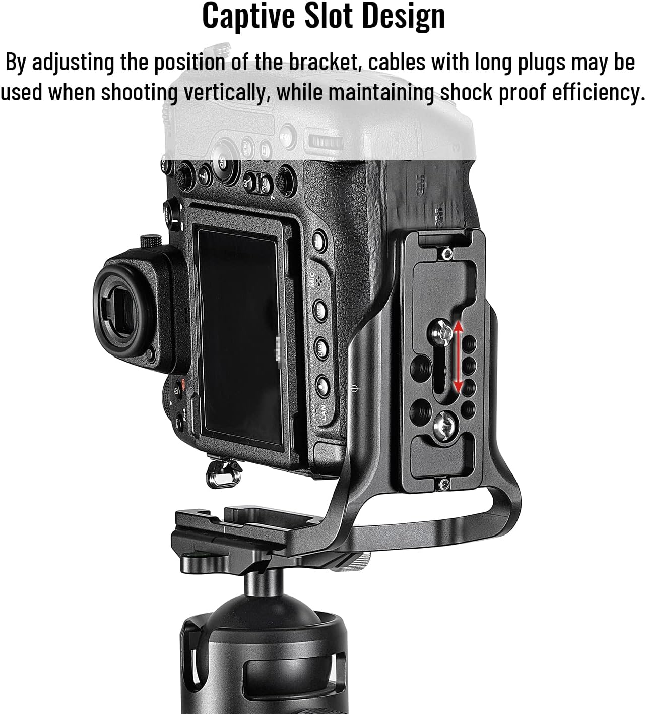 SUNWAYFOTO PNL-Z9 L-Bracket for Nikon Z9 DSLR Arca Swiss Quick Release Plate image number 5