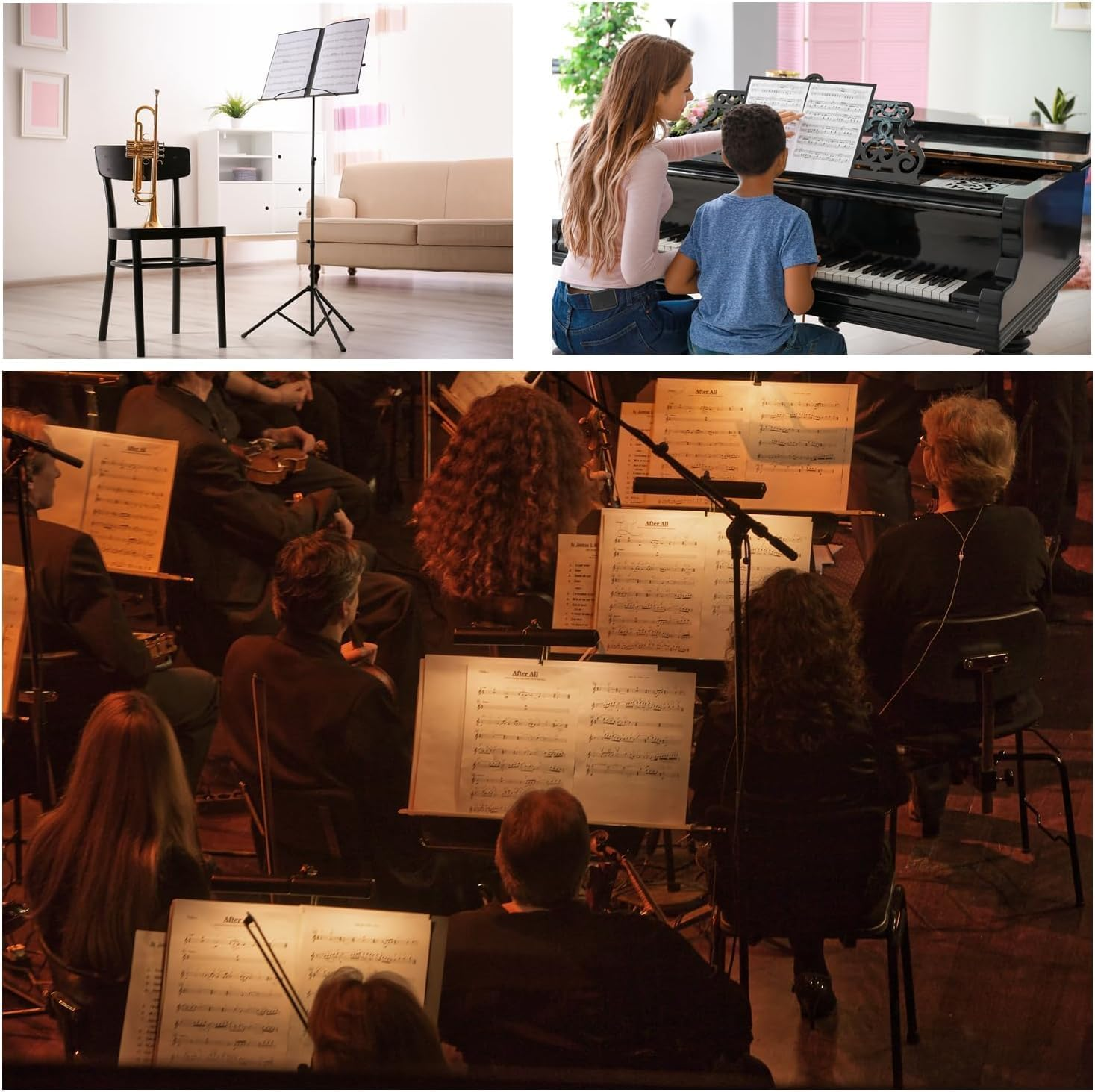 Igolife Sheet Music Folder, 60 Pages Spiral Binder Organizer for Sheet Music Storage, Fits Letter Size 8.5 X 11 In/ A4, Writable Choir Folder image number 5