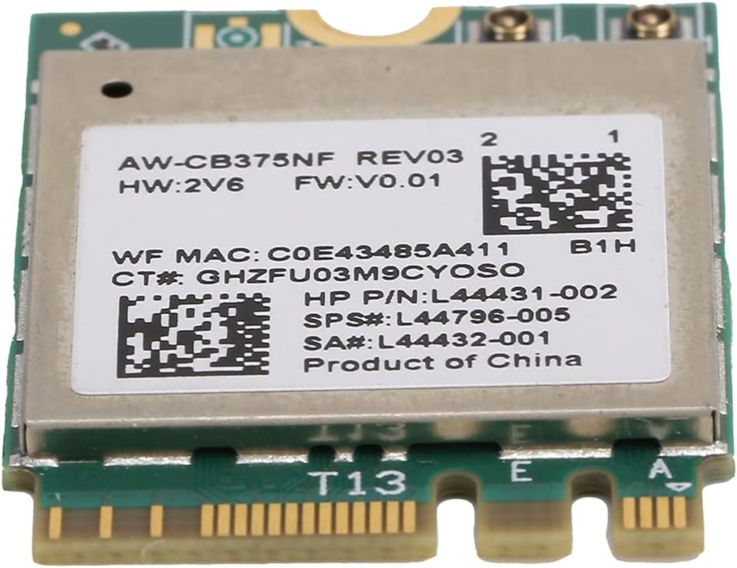 ASHATA Wifi Card, Wifi Module 2.4/5.0Ghz, Bluetooth 5.0 M.2 NGFF Wireless Network Card 802.11A/B/G/N/Ac RTL8822CE, Support for Windows 10/Linux/Android image number 4