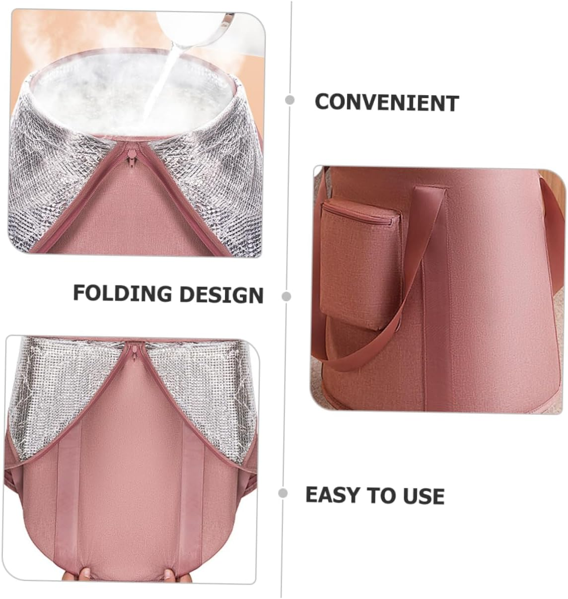 Beatifufu Portable Foot Bath Soaking Bucket Insulated Foldable Spa Tub for Home Travel image number 6