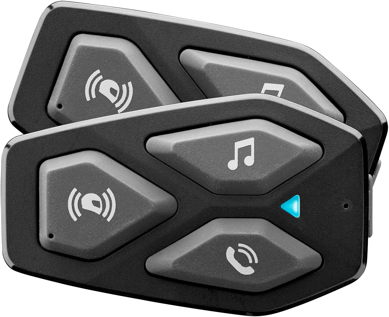 Interphone UCOM3 Twin Pack Bluetooth 5.1 Motorcycle Helmet Intercom 32Mm Headphone Motorcycle Use Distance 500M Autono image number 3