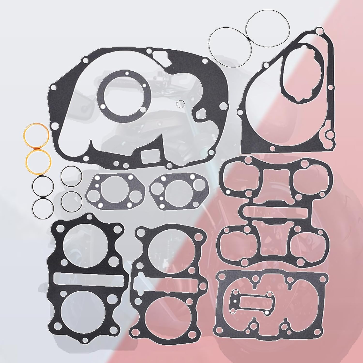 Autoparts Engine Gasket Set Kit for Honda CB350 CL350 SL350 Twin - 1969-1973 image number 4