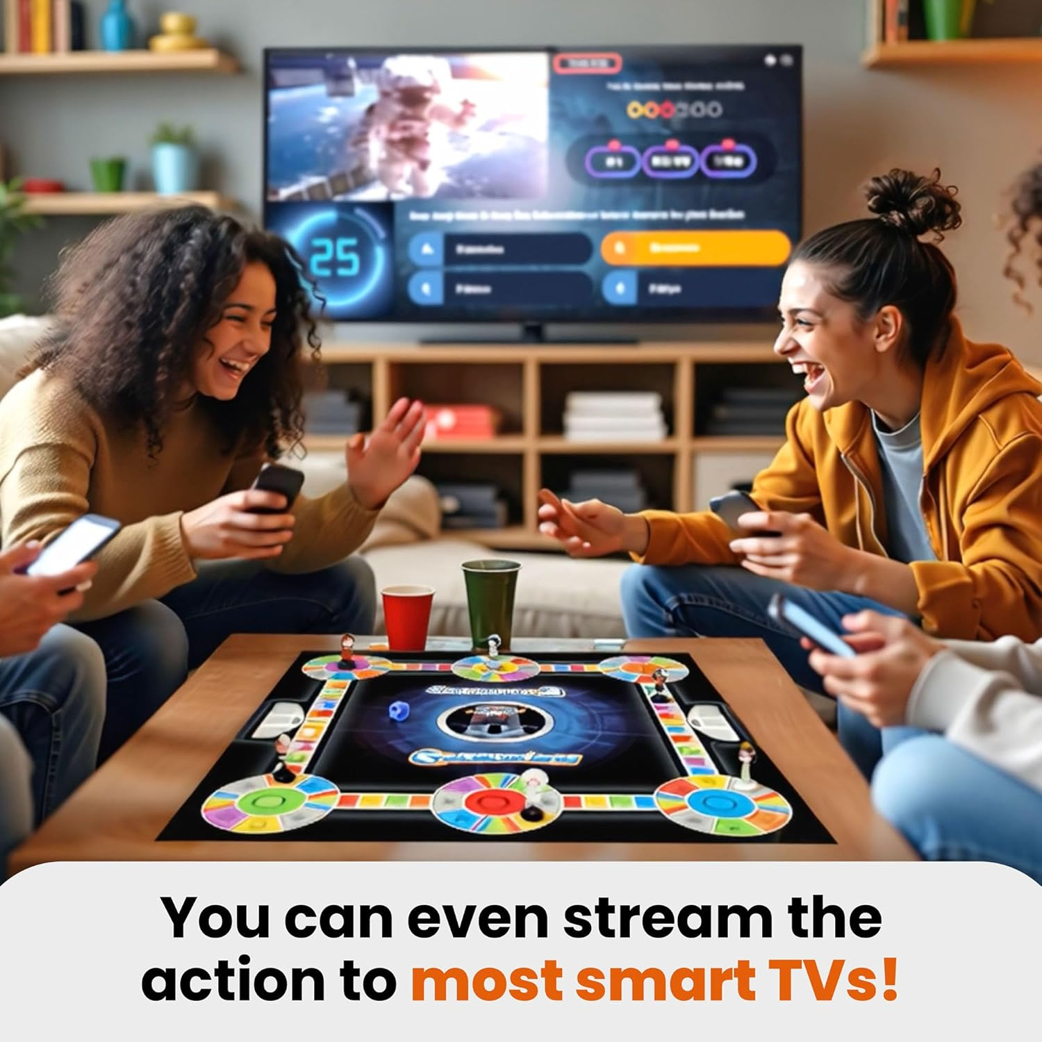 Outsmarted - the App-Connected TV Quiz-Show Board Game | Kids, Teens & Adults | Next-Level Game Night for Family & Friends | 2&ndash;24 Players | Age 8+ | 10,000+ Questions | 2026 Edition image number 6
