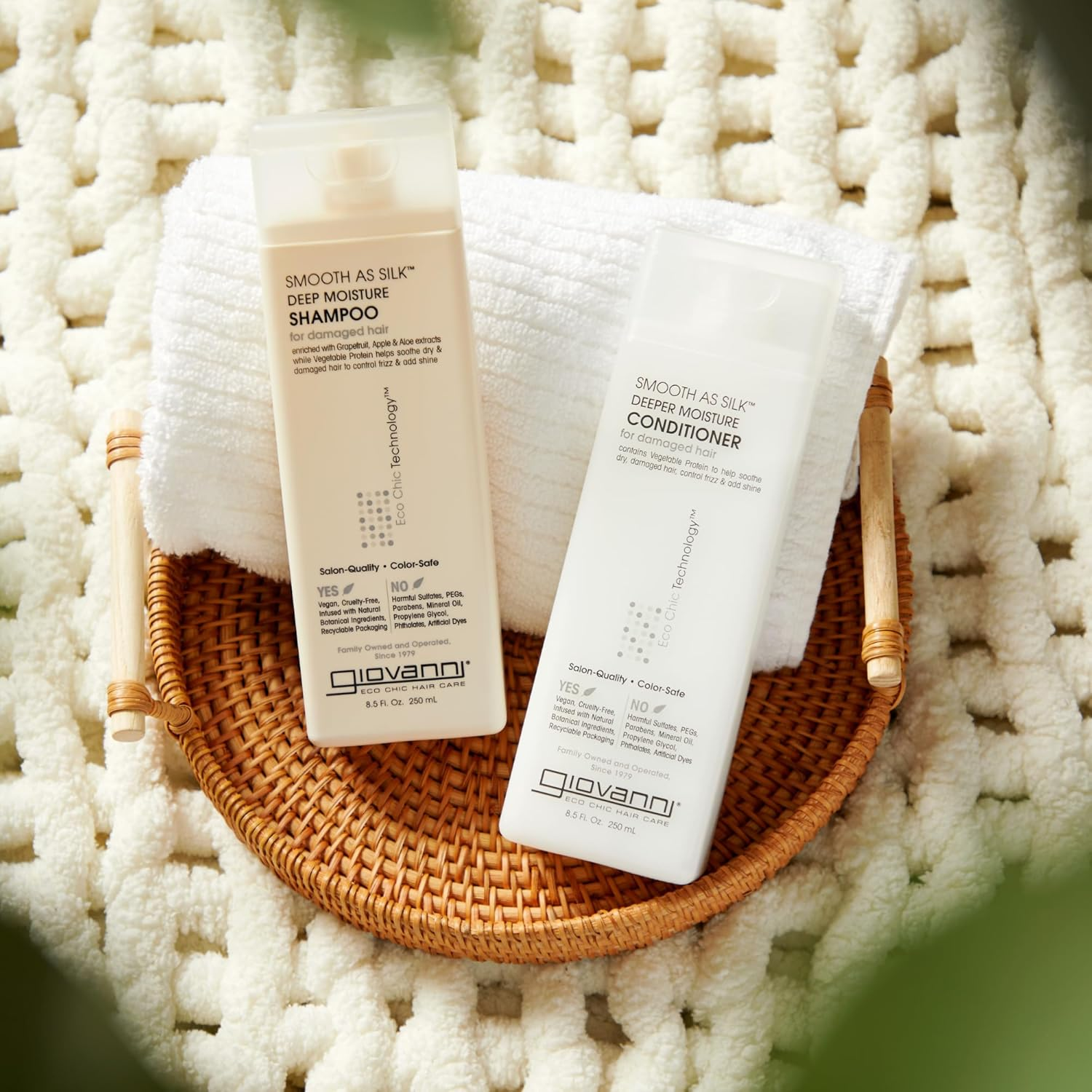 GIOVANNI Smooth as Silk Conditioner Conditioner, Moisture Hair Conditioner for Women & Men, Moisturizing with Natural Ingredients for Damaged Hair, Sulfate Free - 24 Fl Oz (Pack of 1) image number 4