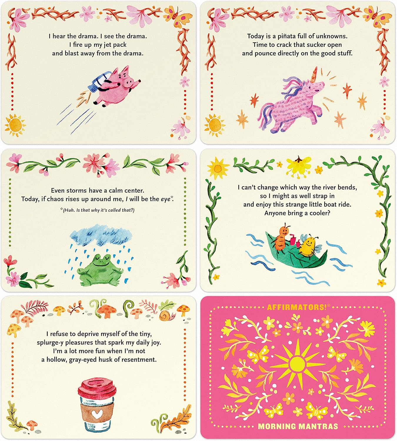 Affirmators! Mantras Morning - Day Affirmation Cards Deck, Daily Cards & Positive Affirmations (30 Cards Deck) image number 2