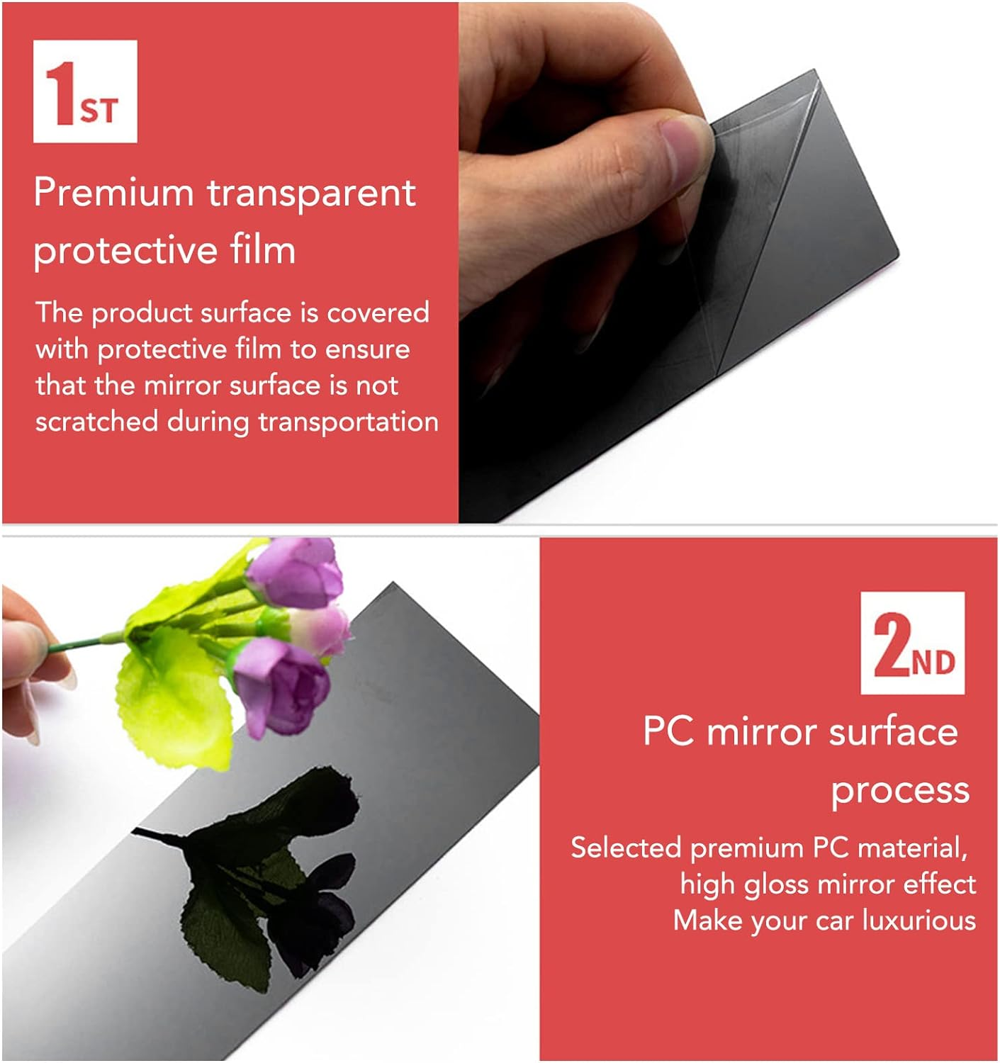 Pillar Post Decal, 6 Pcs Side Door Window Cover Glossy Black Pillar Post Decal Trim Car Decoration for Sedan 8Th Gen 2006‑2011 image number 1