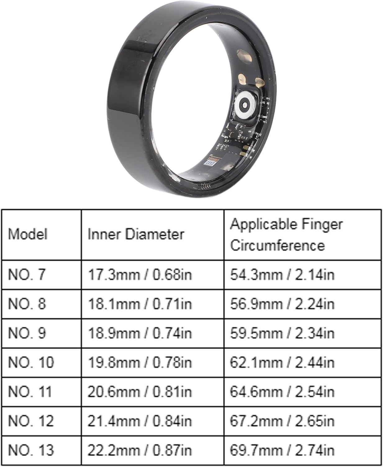 Smart Ring Health Tracker, Health Rings for Women and Men, Water Resistant Step Counter Multi Movement Modes, Fitness Tracker, Step Counter Multi Movement Modes (9) image number 4