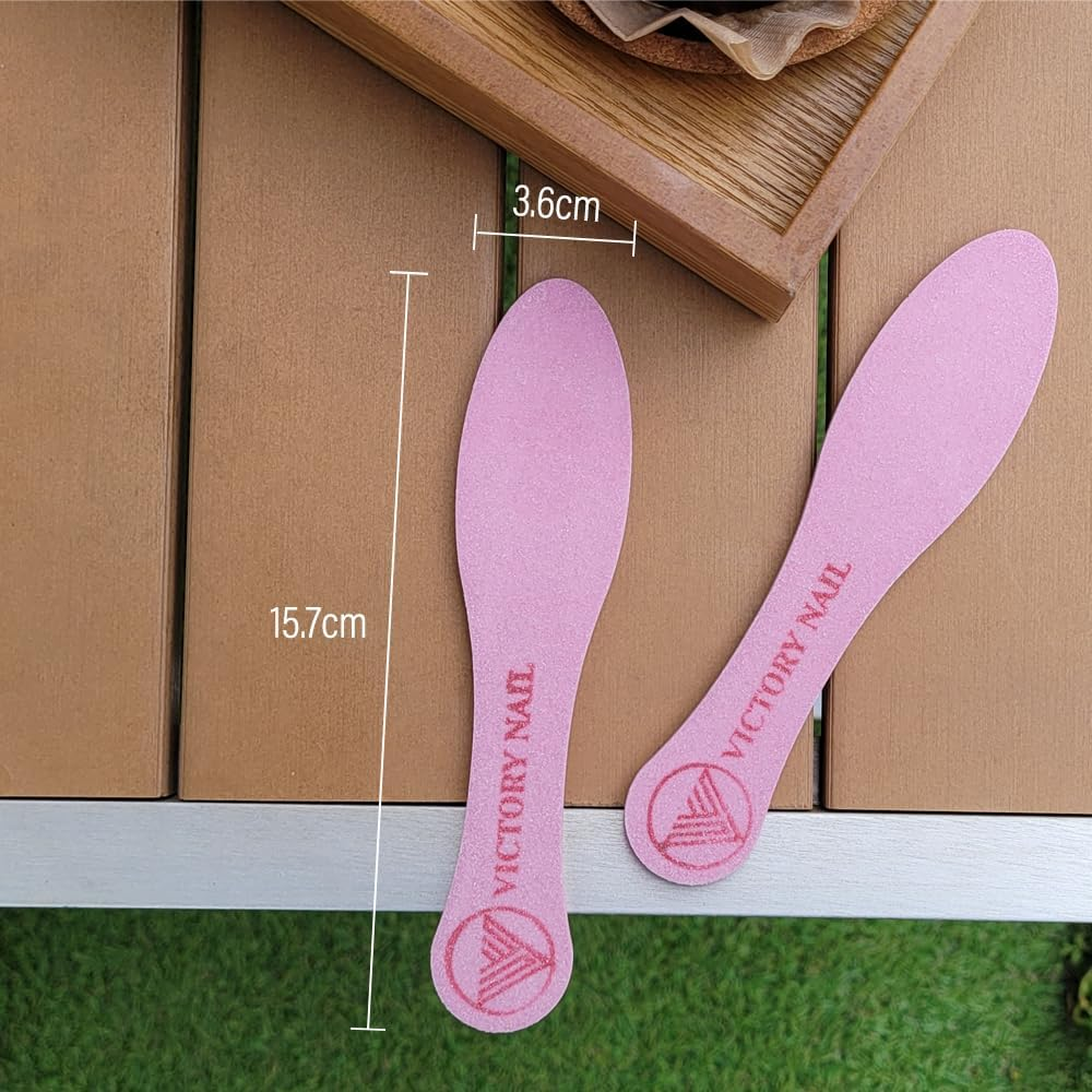 VICTORY NAIL 1PCS Medium and Rough Grit Ceramic Pink Foot File Double-Sided Callus Removal image number 4