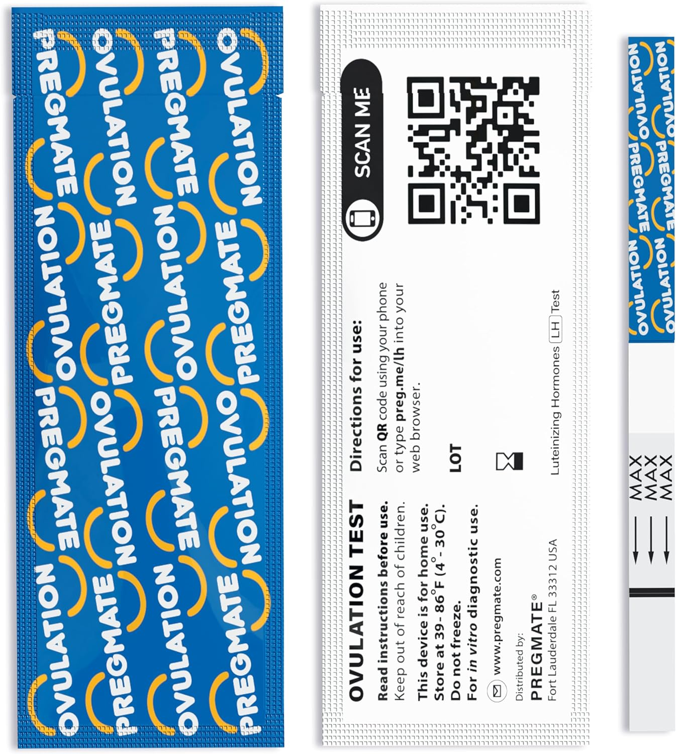 PREGMATE 20 Ovulation (LH) Test Strips Pregnancy Predictor Kit (20 LH) image number 1