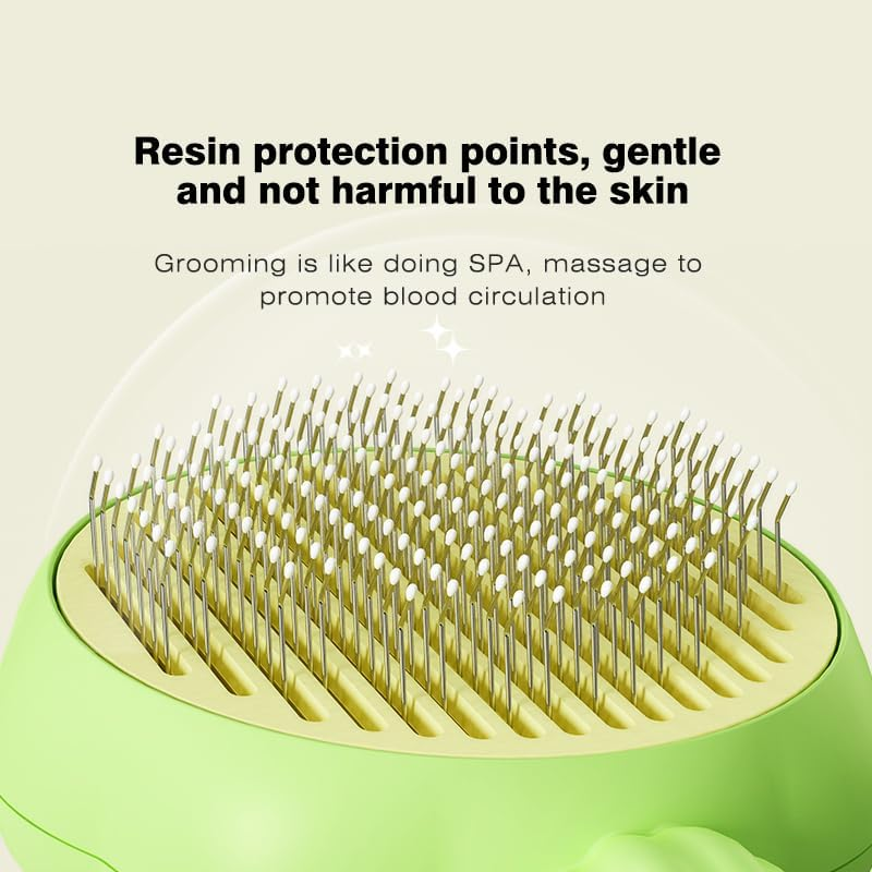 Cat Brush, Cat Brush, Cat Brush, Short Hair, Cat Brush, Long Hair, Cat Brush, Pet Hair Brush, Easy Removal of Loose and Tangled Hair from Pets (Orange) image number 5