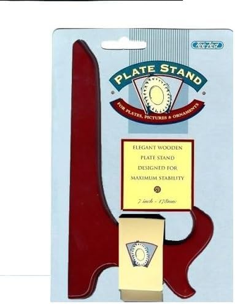 Tee-Zed Rosewood Plate Stand, 7 Inch Size