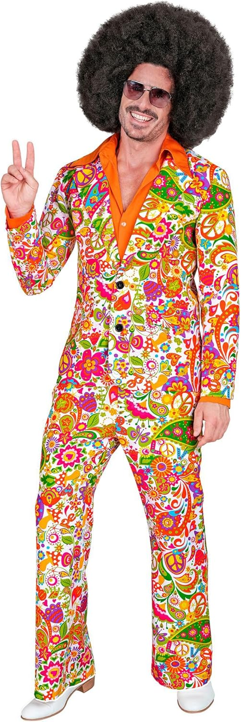 Widmann 18701 Costume 60S Suit, Multicoloured, S