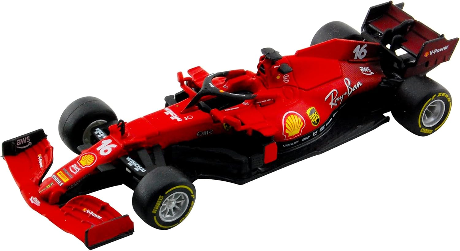 Bburago 1/43 2021 Ferrari SF21 F1#16 Charles Leclerc Diecast Model Car 36829 image number 2