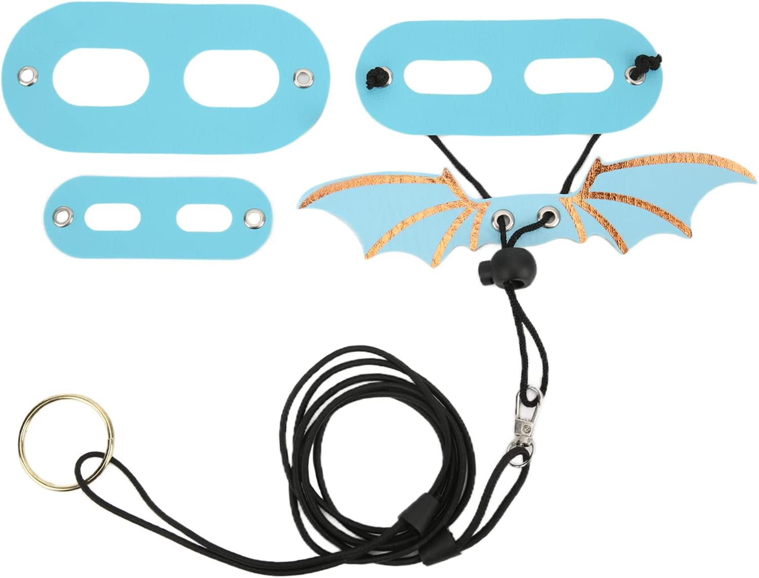 Adjustable Lizard Leash, Lizard Leash for Reptiles Bearded Dragon Harness Bearded Dragon Leash Bearded Dragon Accessories for Reptiles Small Pet Animals(Blue) image number 3