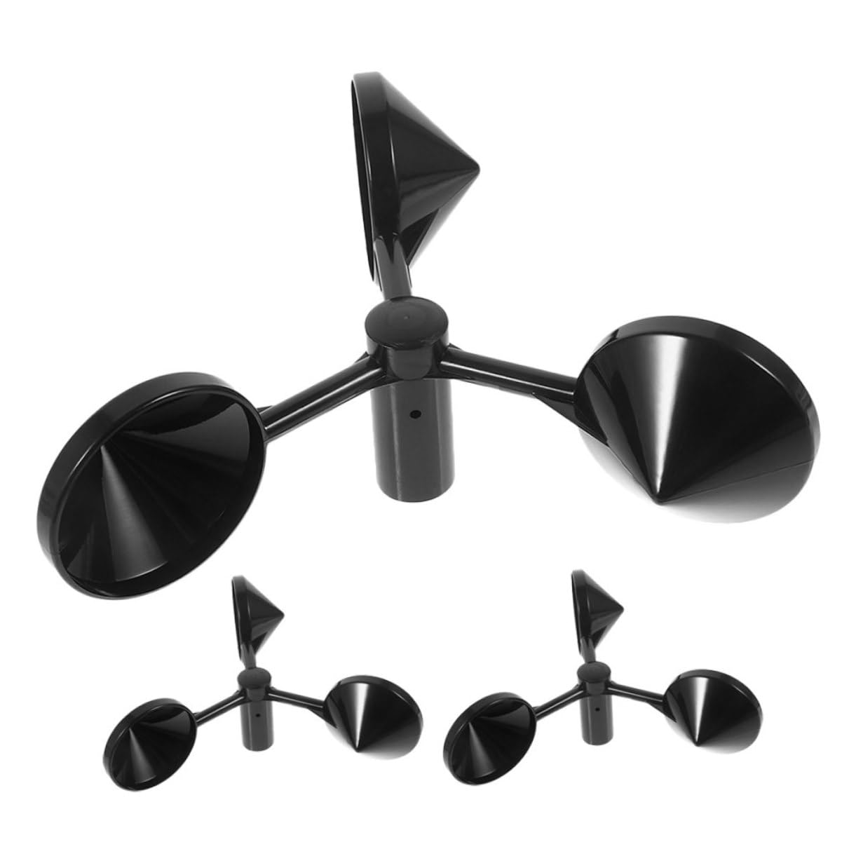 3Pcs Anemometer Cups Wind Speed Measurement Replacement Sensor Fade-Resistant Metal Portable for Handheld Weather Station Outdoor Meteorological Use image number 5