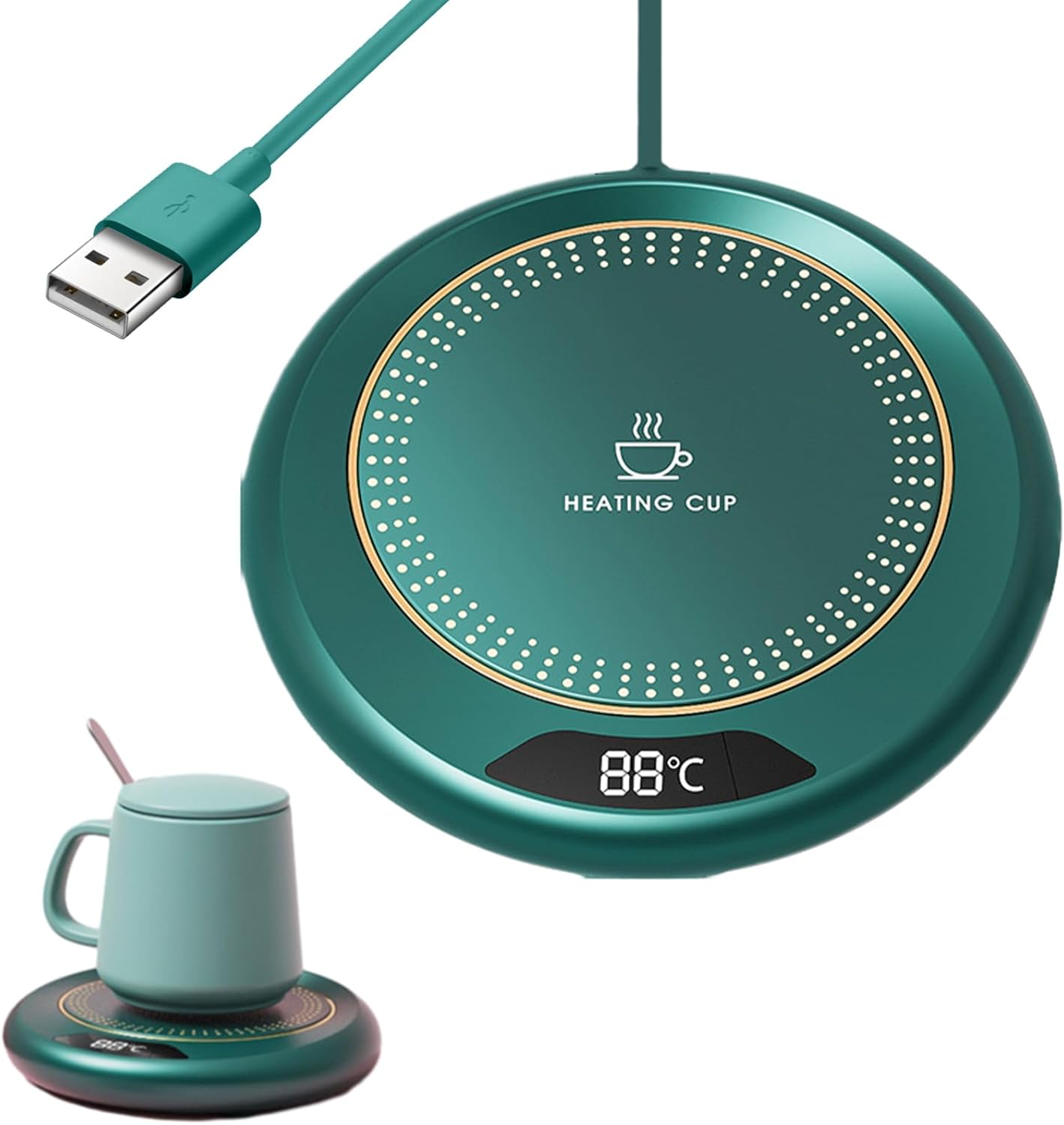 Coffee Mug Warmer | 3 Levels Temperature Coffee Mug Warmer for Desk 20W | Electric Warming Drink Heater for Tea Milk Table Kitchen Dining Room Bar Candle