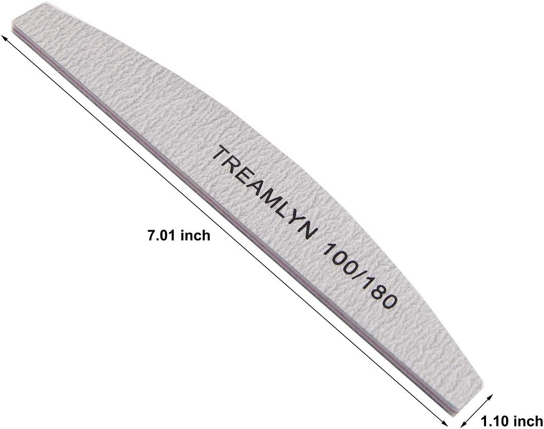 10 Pcs Rough Nail File 100/180 Grit, Heavy Duty Nail Files for Acrylic/Natural Nails, Emery Boards for Nails, Strong Finger Nail Filler, Coarse Nail File for Home and Salon Use image number 4