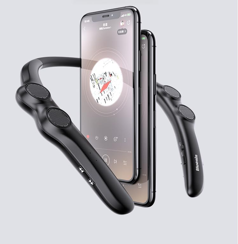 Neck Speaker Hands-Free: 15H Wireless Bluetooth Wearable - Ultra-Light 78G for Hiking, Workouts & WFH, Portable Surround Sound W/Mic image number 6