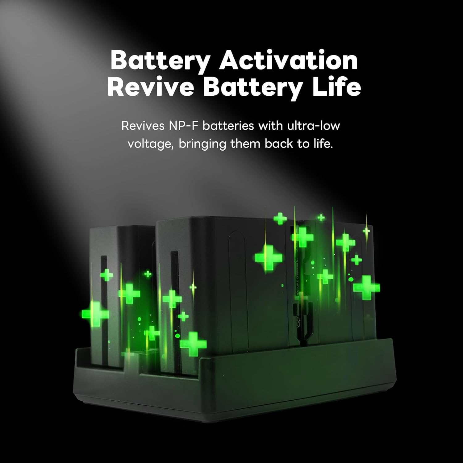 8-Slot NP-FZ100 Battery Charger with LED Display,4-Slot NP-F970 Camera Battery PD Fast Charger,Compatible with Sony A7R5/A7S3/A7M4/A7C2/A7C/A7R4/FX30 Battery image number 2