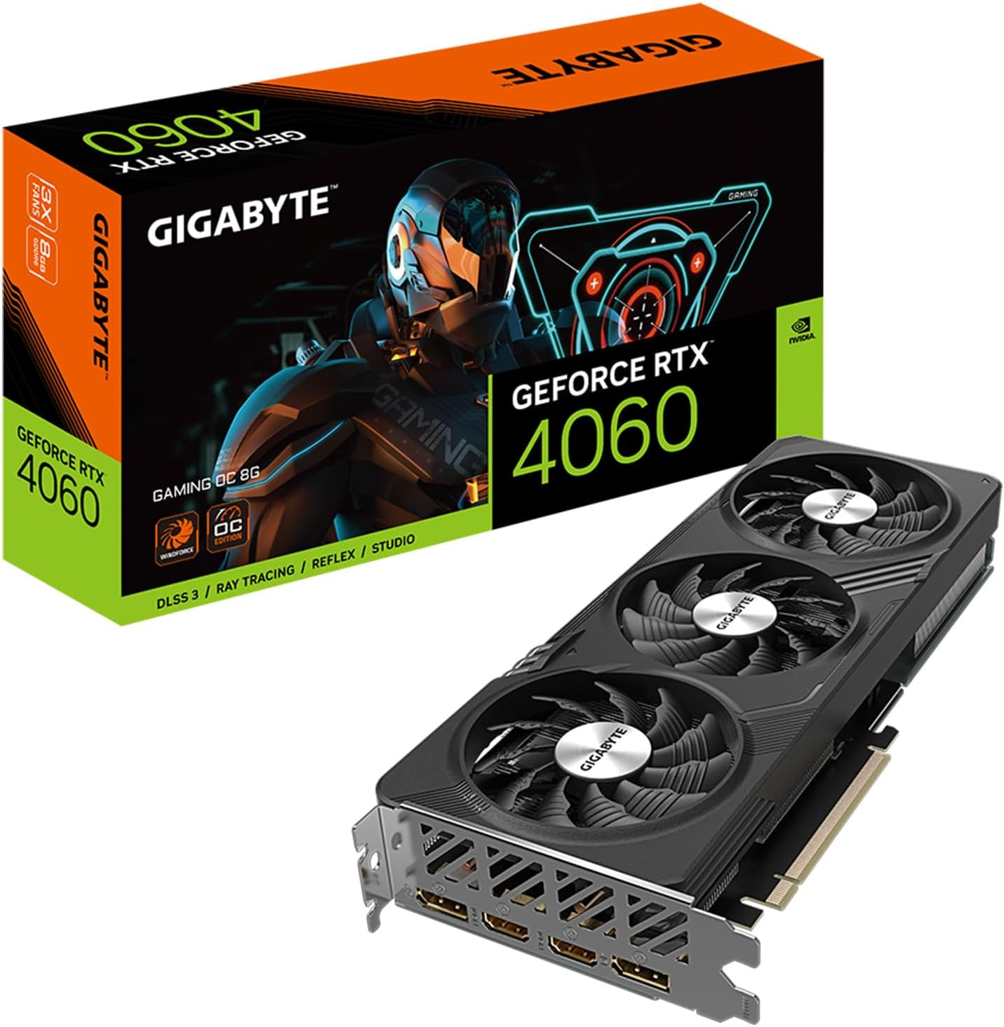 GIGABYTE Geforce RTX 4060 Gaming OC 8G Graphics Card, 3X WINDFORCE Fans, 8GB 128-Bit GDDR6, GV-N4060GAMING OC-8GD Video Card image number 4