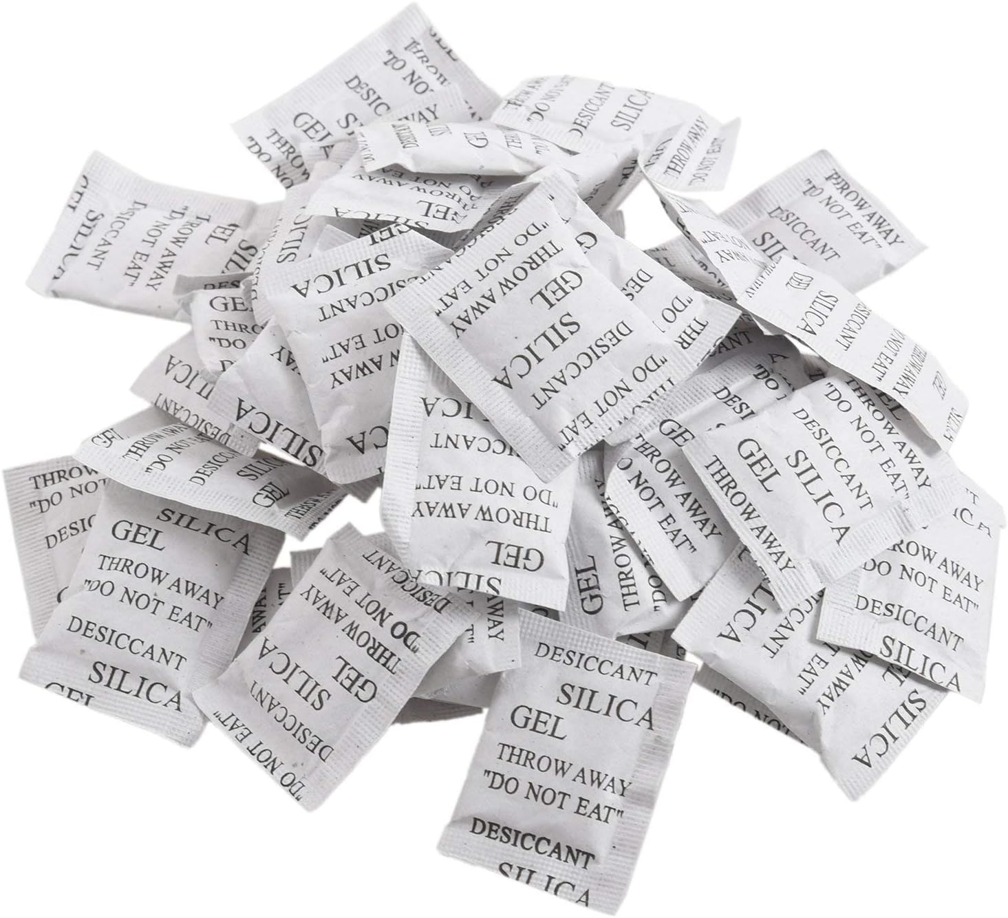 Carhar 50 Pieces Silica Desiccant Drying Humidity Absorber Sachets Bags image number 2