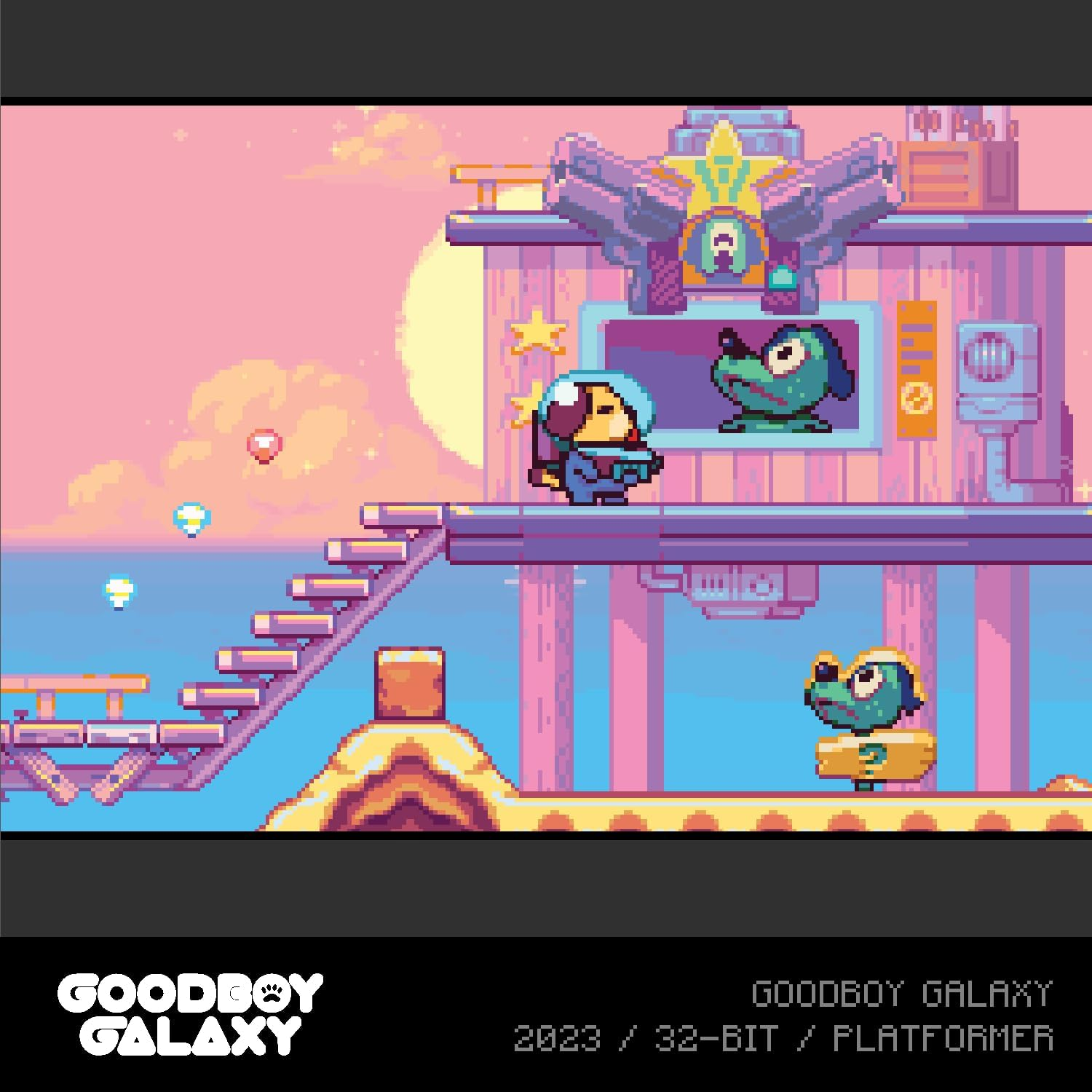Evercade Goodboy Galaxy / Witch N' Wiz Dual Cartridge image number 2