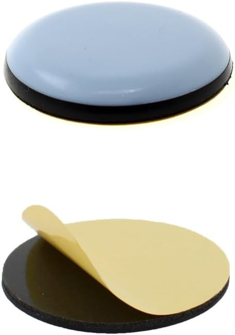 Lifeswonderful - 16 Pcs - 40Mm Diameter Self Adhesive PTFE Teflon Furniture Glides Sliders - Move Heavy Furniture Effortlessly image number 2