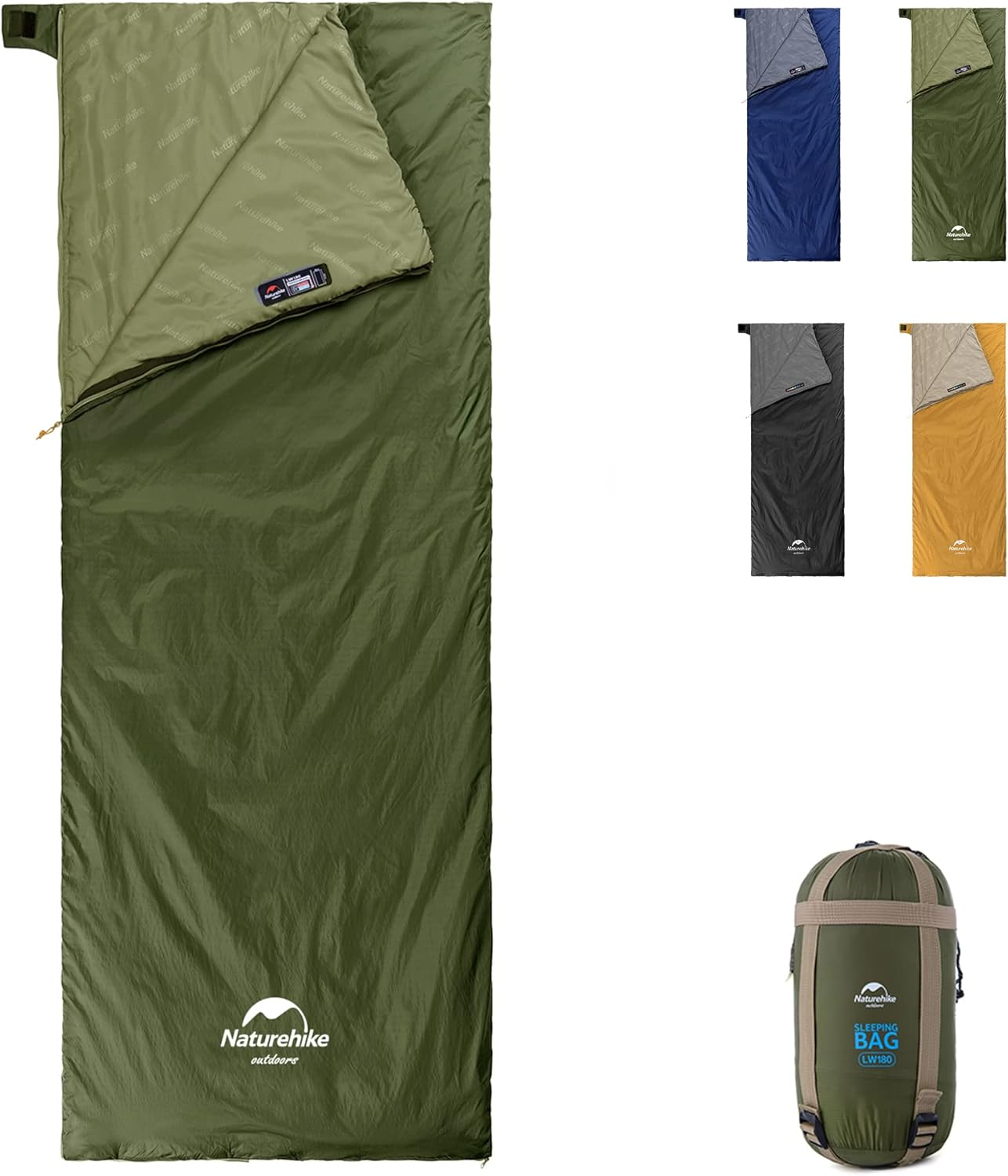 Naturehike Sleeping Bag &ndash; Envelope Lightweight Portable, Waterproof, Comfortable with Compression Sack - Great for 3 Season Traveling, Camping, Hiking, Outdoor Activities image number 5