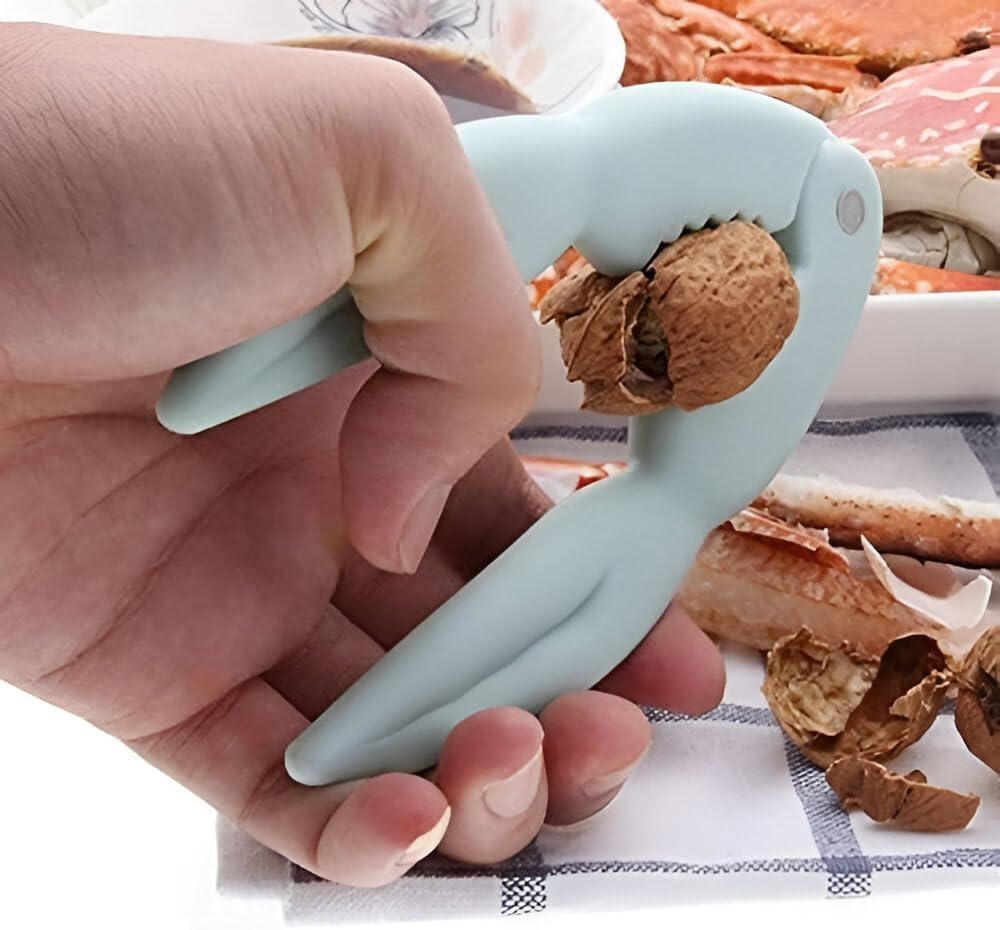 Crab Crackers Professional Seafood Tools, Nut Crab Lobster Crackers Opener Tool Set Kitchen Gadget (1Pc) (Green) - Green image number 4