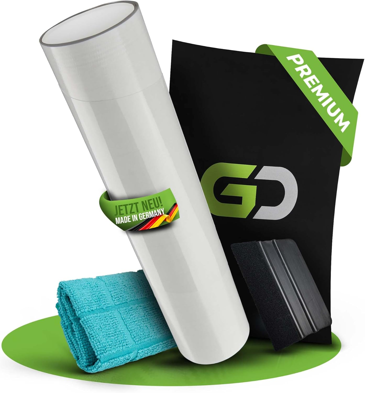 Gd-Shield Car Boot Sill Protector Suitable for VW Tiguan 2 II 2016-2024 Paint Protection Film Set, Squeegee & Microfibre Cloth Bumper Protection, Scratch Protection, Protective Film, Paint Protection