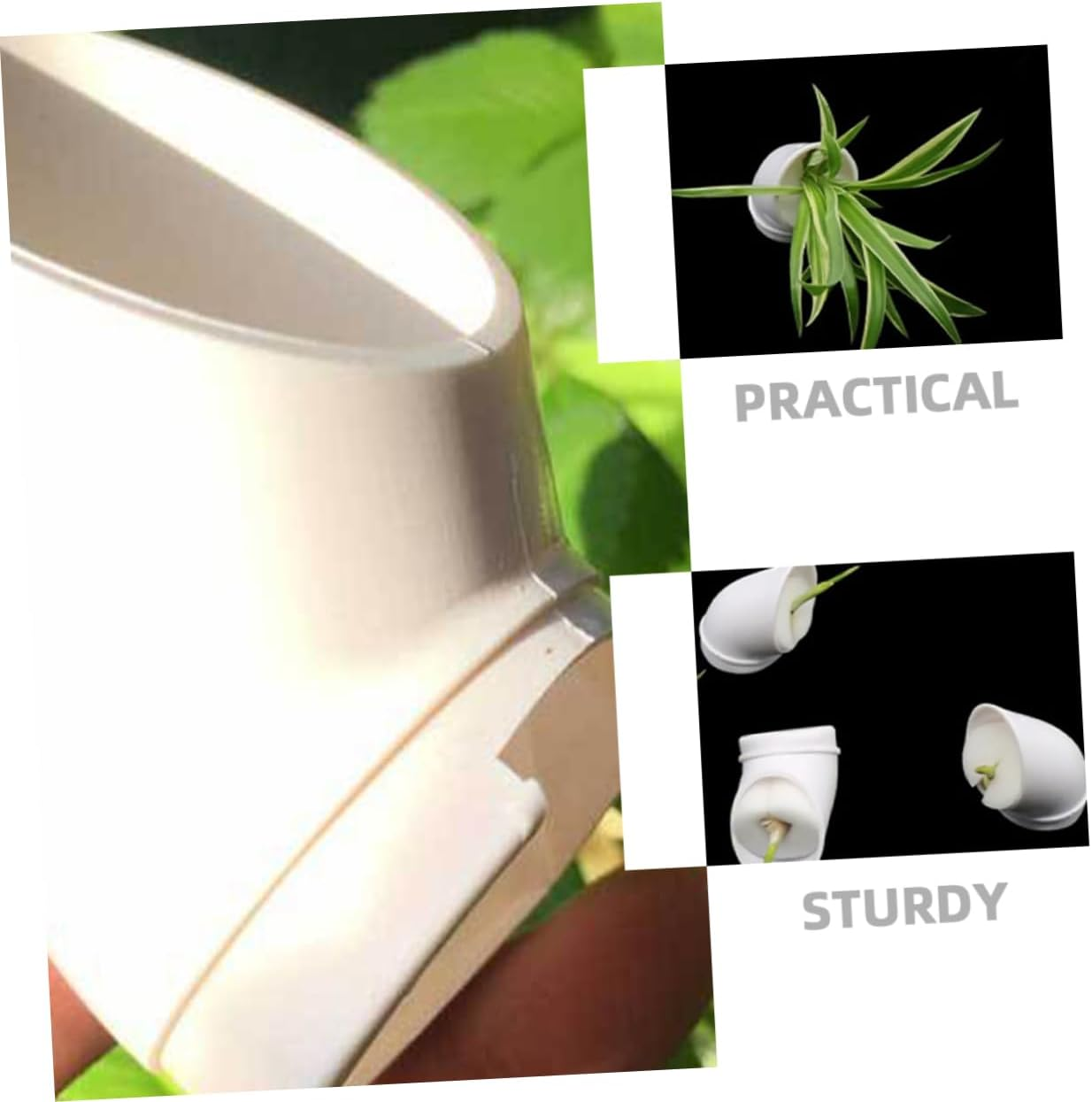 NULYLU 10Pcs Hydroponic Growing Tower Cups PVC Mesh Planting Cups for Vertical Hydroponics System 38Mm Hole Compatible for Soil-Free Balcony Gardening image number 6