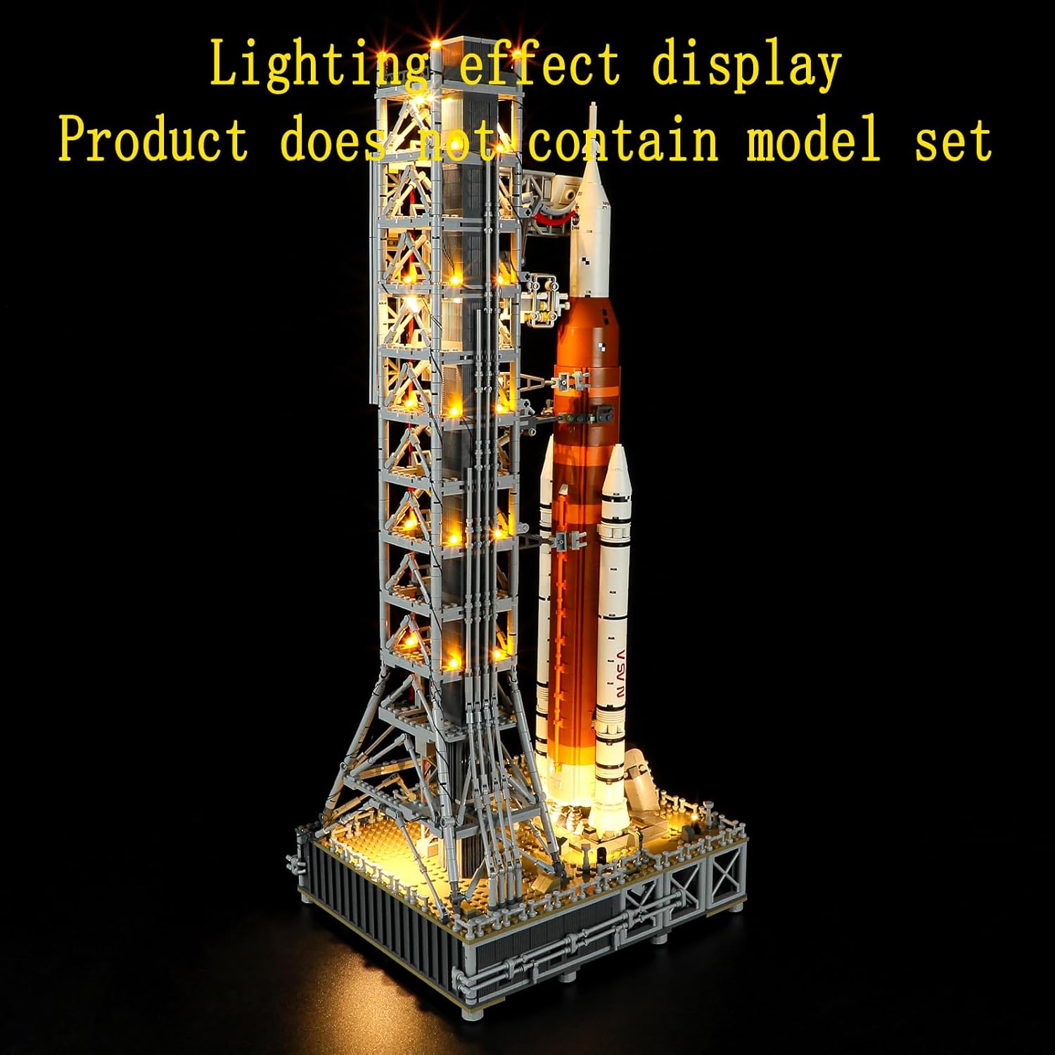 GEAMENT LED Light Kit Compatible with  NASA Artemis Space Launch System - Lighting Set for Icons 10341 (Model Set Not Included) image number 6