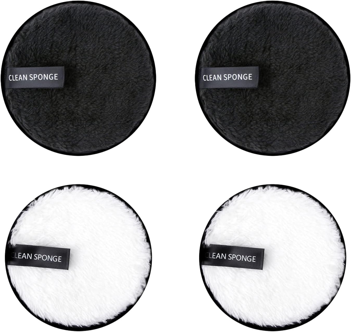 Suytvenxau 100% Reusable Makeup Eraser | 4 Pack Large Eco-Friendly Microfiber Makeup Remover Pads, Chemical-Free Reusable Makeup Pads for Face, Eyes, and Lips image number 6
