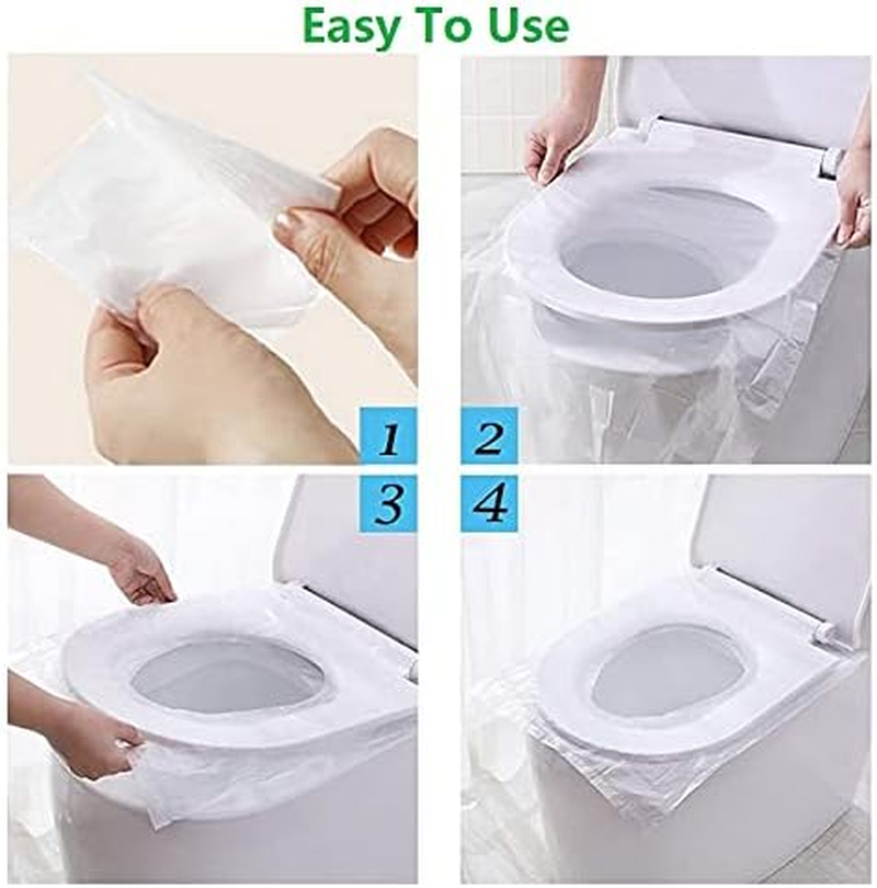 Smartopus 50 Pack Toilet Seat Covers,Disposable Waterproof, Ideal for Kids Potty Training and Adults,Individually Wrapped for Travel Home, Extra-Large image number 6