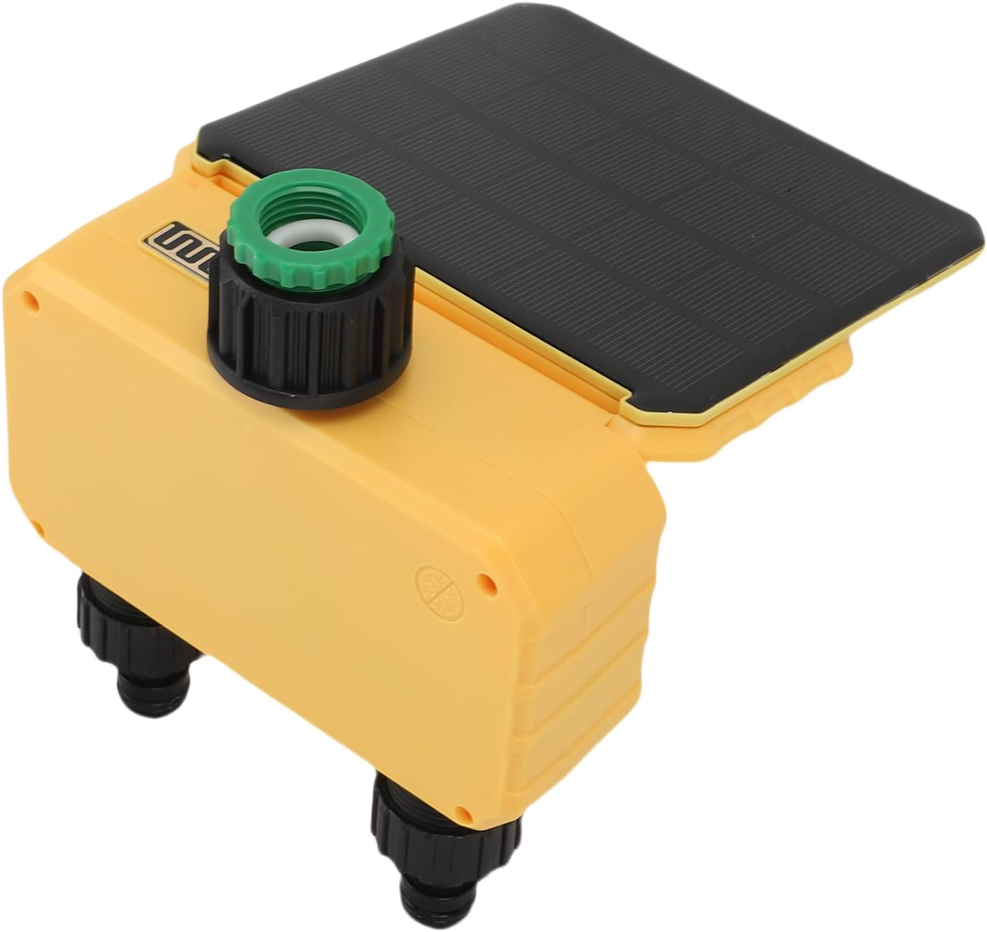 ASHATA Smart Wifi Water Timer, 2 Outlets Automatic Irrigation Sprinkler Timer, APP Remote Control, with Solar Panel, 3200Mah Battery, for Lawn Yard Garden Balcony image number 2