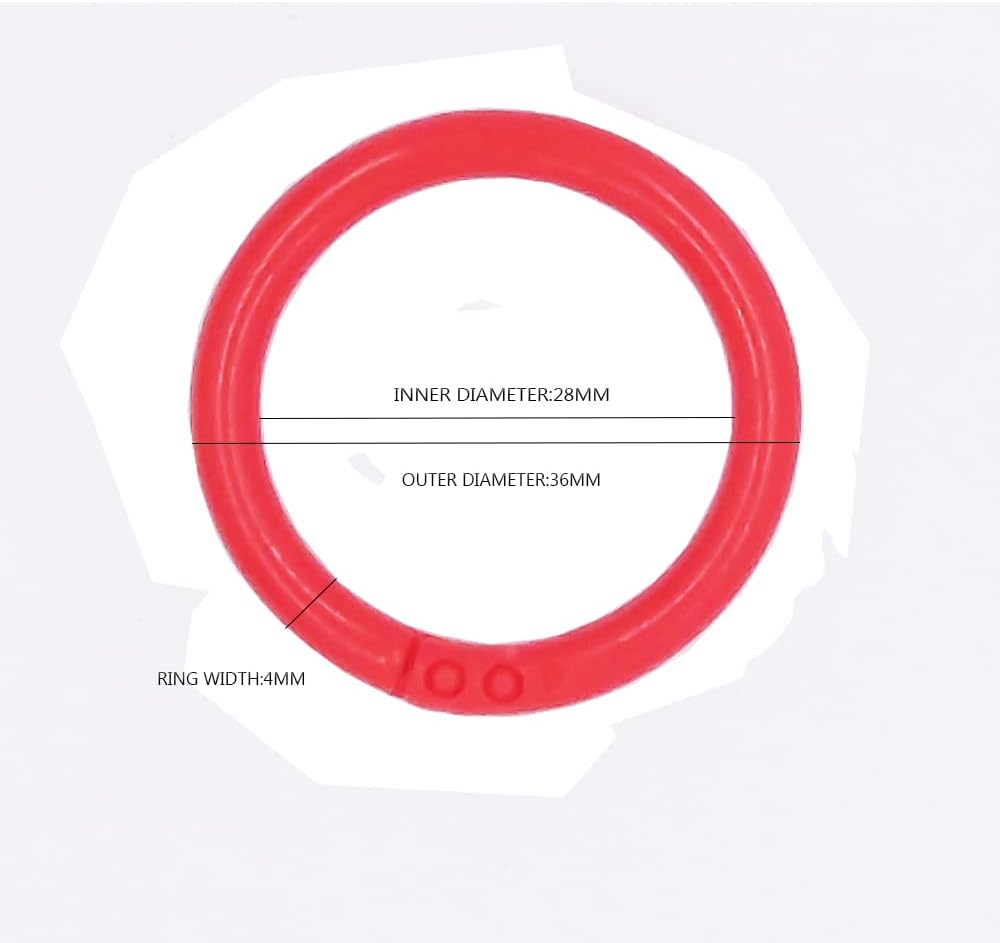 Plastic Binder Rings 1 Inch, Flexible Loose Leaf Book Rings, Colorful Keychain Clips for Index Cards, Scrapbooks, Word Cards and Documents (140 Pack) image number 1