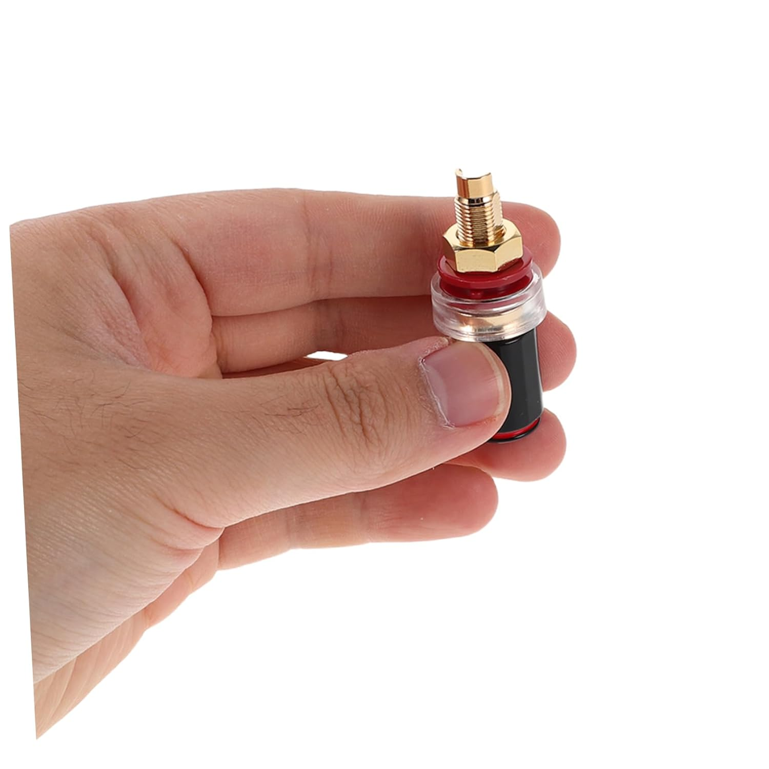 CANIGHT Hifi Speaker Binding Post Terminal No Soldering Banana Connector for Audio Systems Durable Speaker Cable Connector for Home Theater Studio Amplifiers