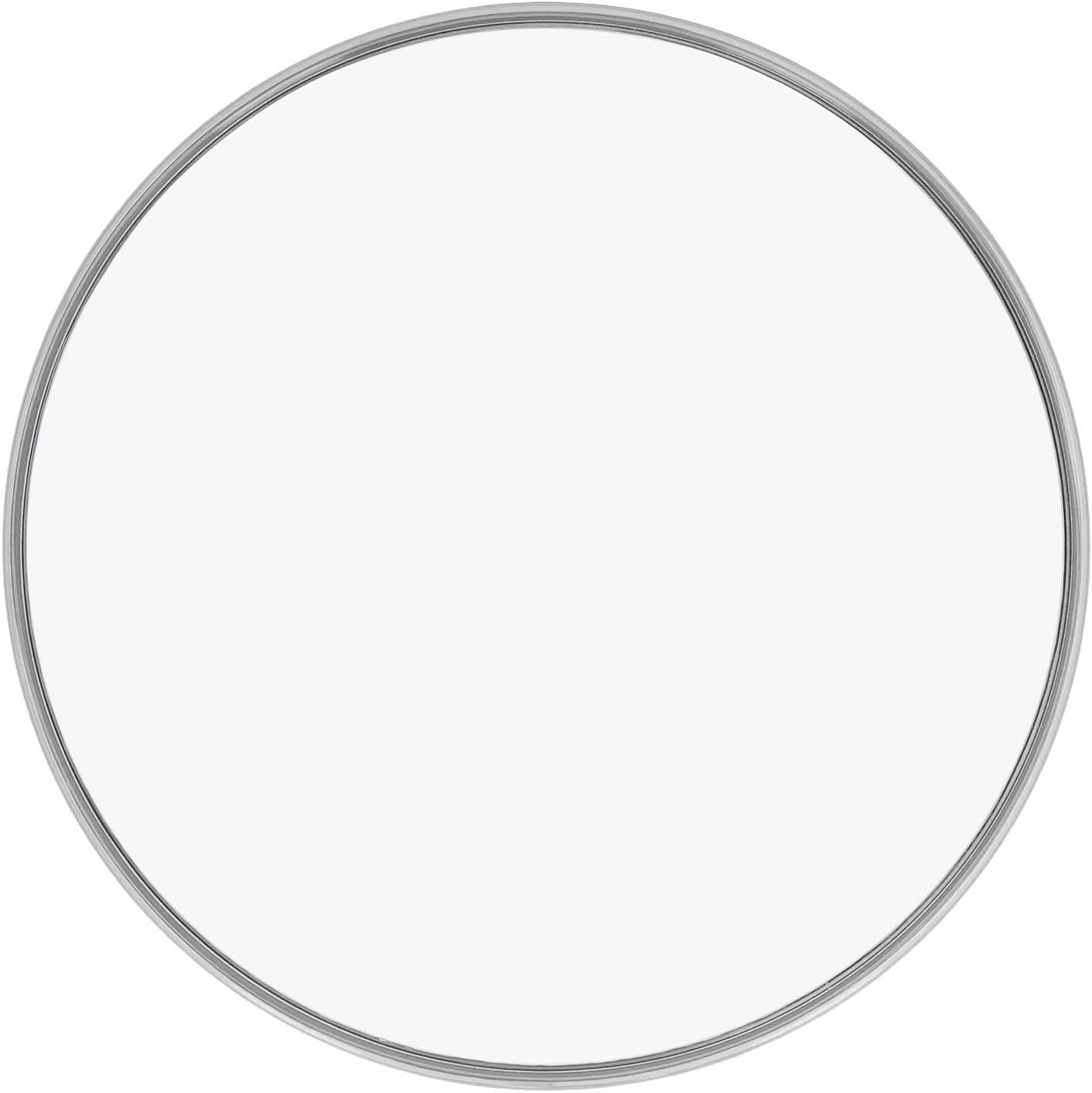 30X Magnifying Mirror with Suction Cup, 6 Inch Large Makeup Mirror with 30X Magnification, Compact Makeup Magnifying Mirror, round Magnifying Mirror for Travel Mirror (Silver) image number 1