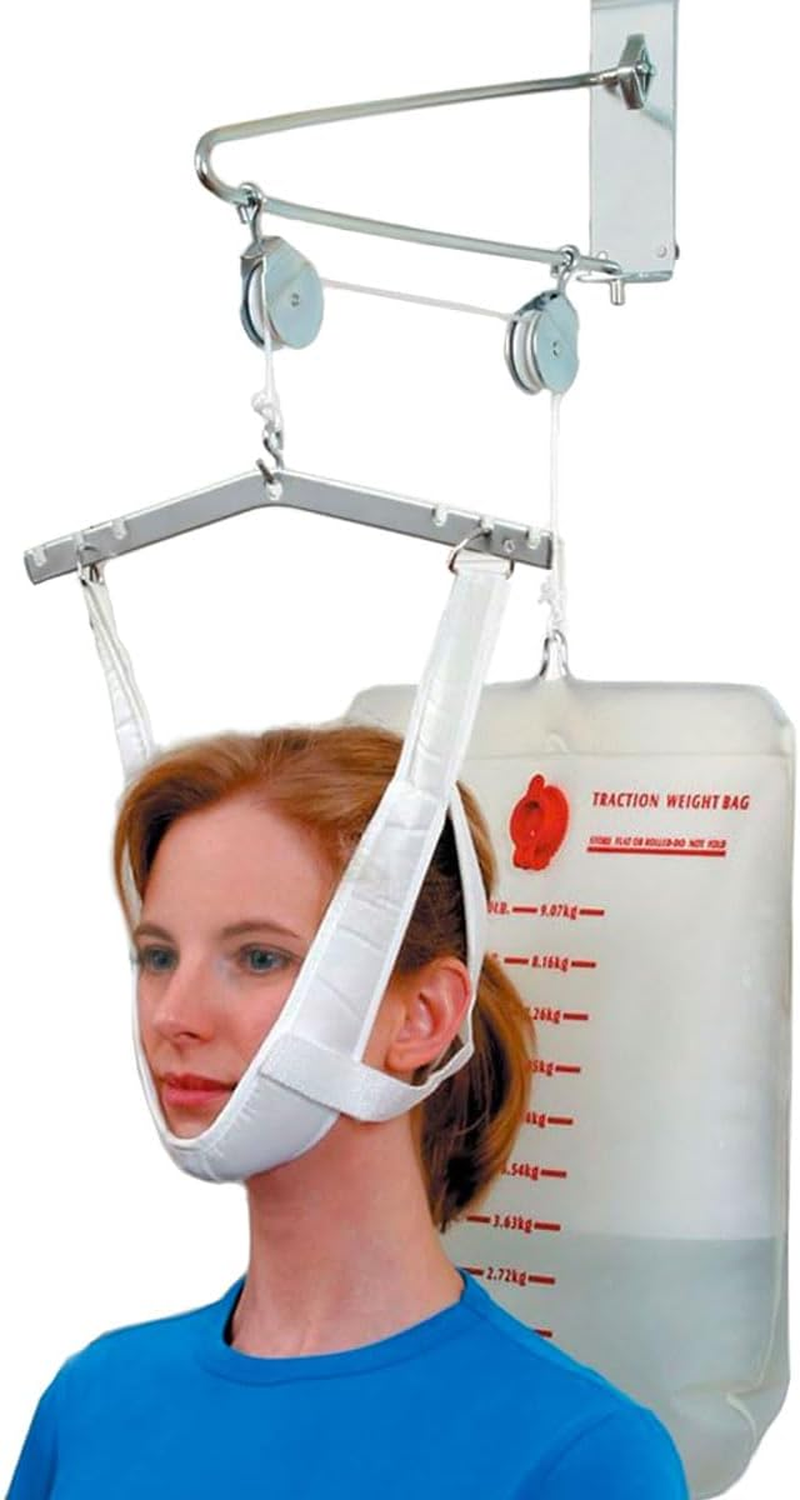 DMI Cervical Neck Traction over the Door Device for Physical Therapy Helps Neck Pain, Arthritis, Disc Bulges and Minor Fractions of the Spine with 20 Pound Graduated Scale image number 6