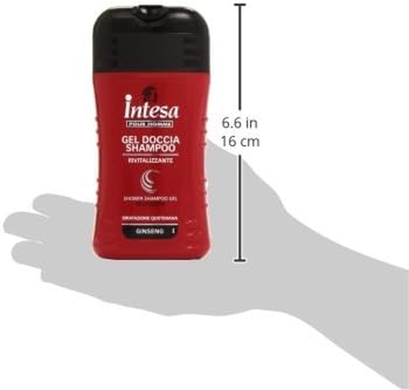 Intesa Pour Homme Ginseng Daily Moisturising Shower Gel Shampoo, 250 Ml image number 2