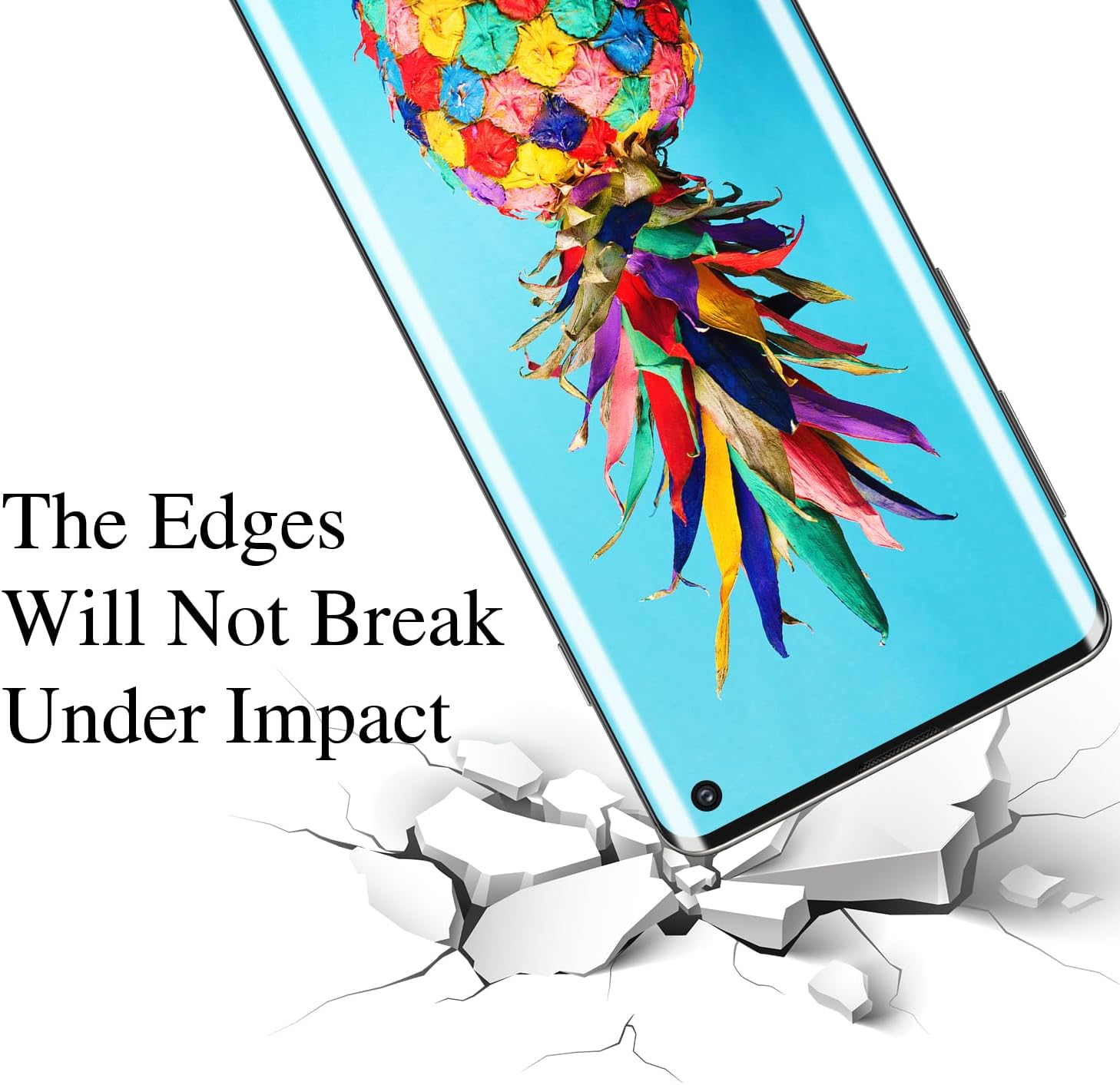 [2 Pack] Pokolan Screen Protector for Samsung Galaxy S10 Tempered Glass, HD Transparent, [3D Curved Full Coverage], 9H Hardness, Touch Sensitive, Easy to Install, anti Scratch image number 3