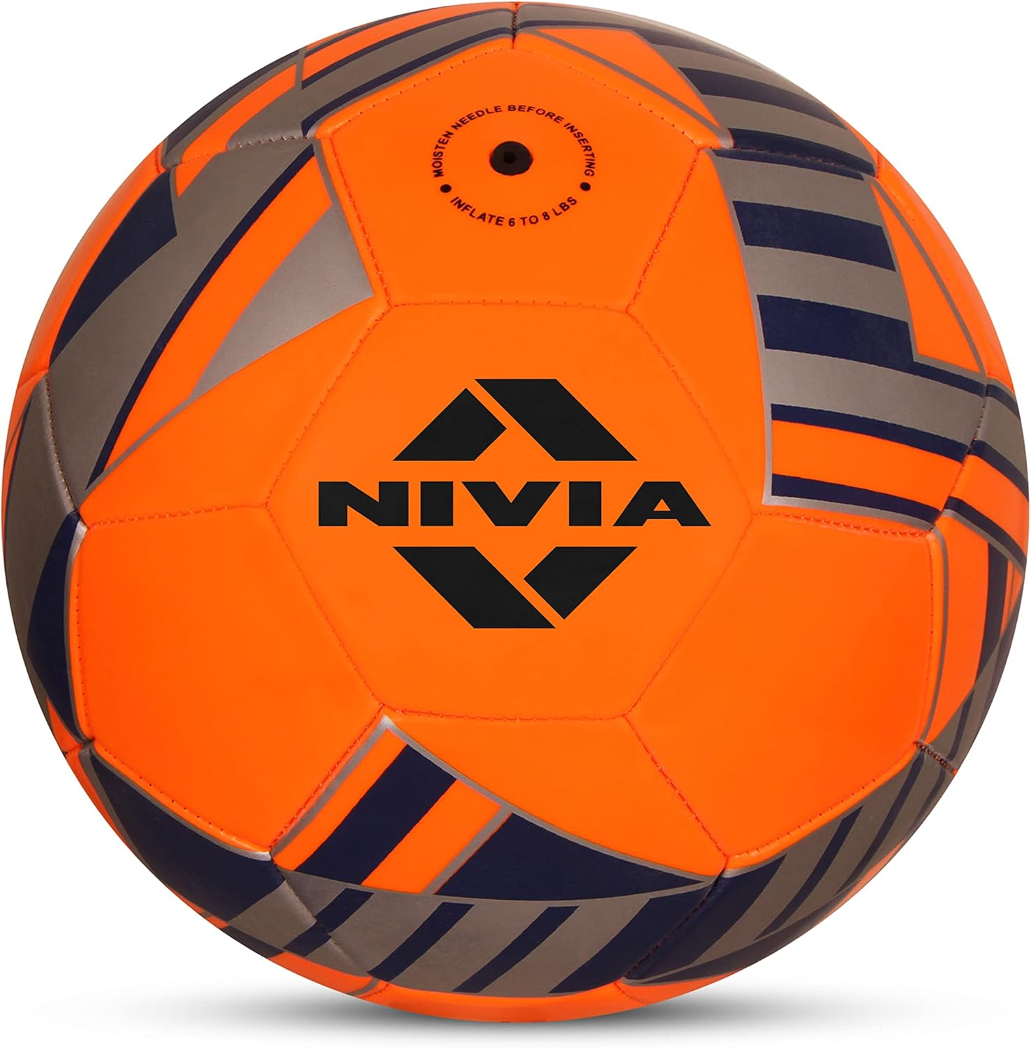 Nivia Blade Size 3 Football - Orange/Pvc Outer | Machine Stitched | Durable Training Ball | Ideal for Matches | Soccer Gear image number 3