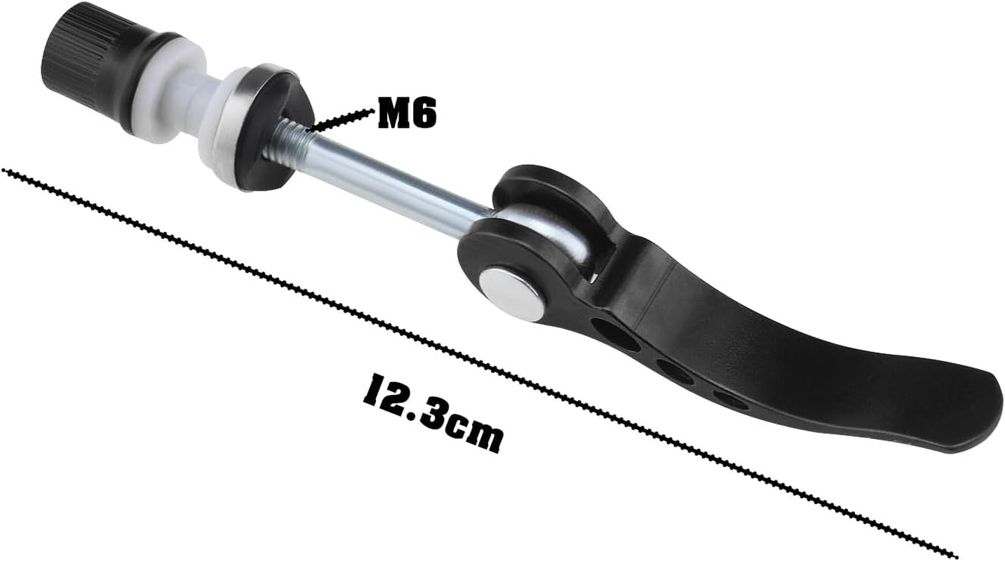 Create Idea 2Pcs M6 65Mm Bike Quick Release Seatpost Clamp Bicycle Seat Bolt Tube Lengthen Lock Nut Saddle for Road Bike Mountain Bike - Red image number 7