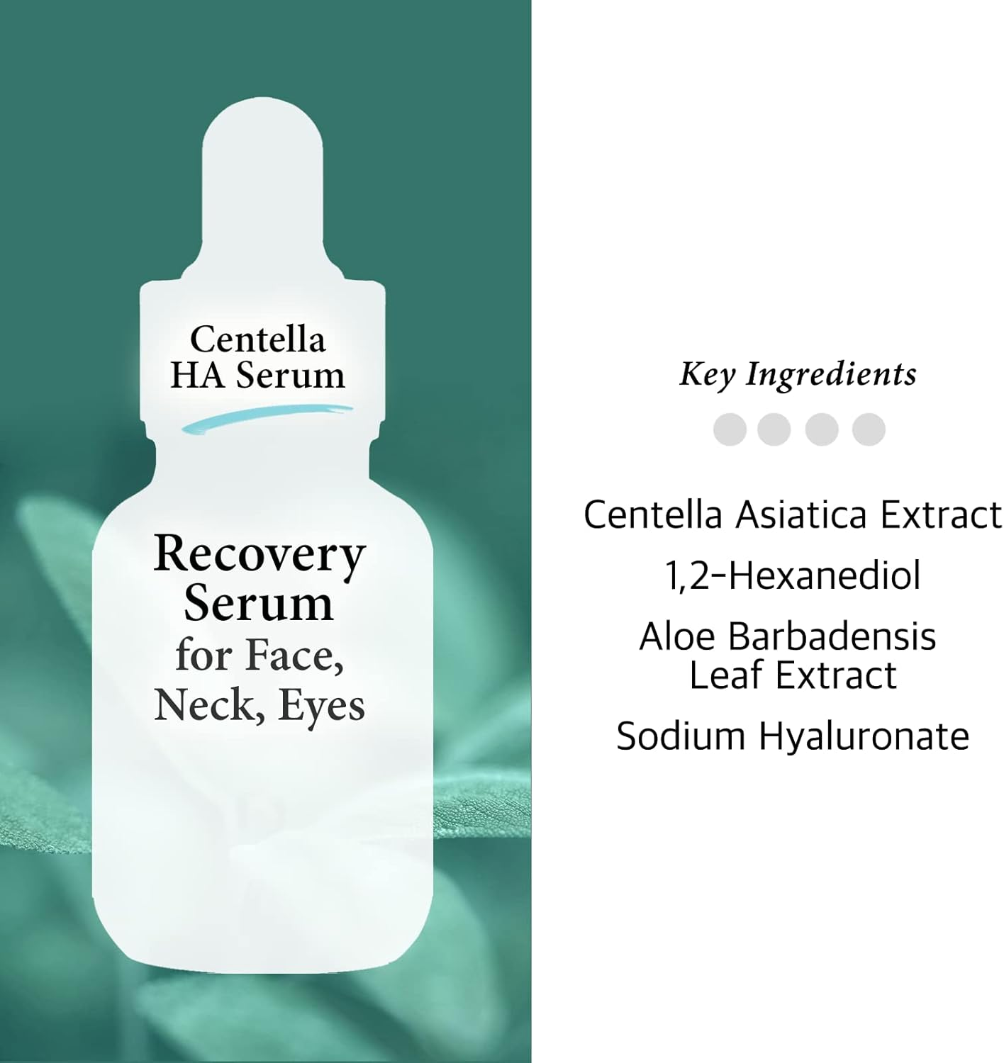 Centella Asiatica Soothing Calming Serum for Face/Neck - Lightweight Hydrate Boost Smooth, Daily Face Moisturizer, Silicone-Free, Fragrance-Free, 1 Fl Oz image number 5