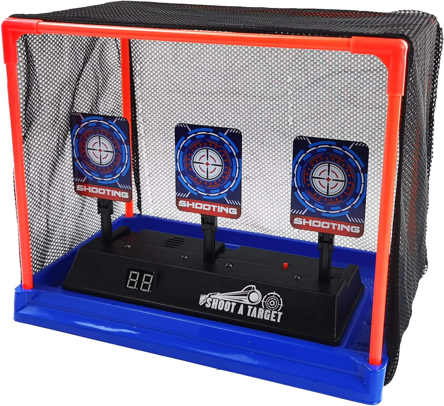 BOROLA Digital Electronic Digital Automatic Scoring Auto Reset Shooting Target Throwing Foam Dart Blaster Game with Bullet Recycling Function Ideal Present for Kids Compatible for Nerf Toy Gun