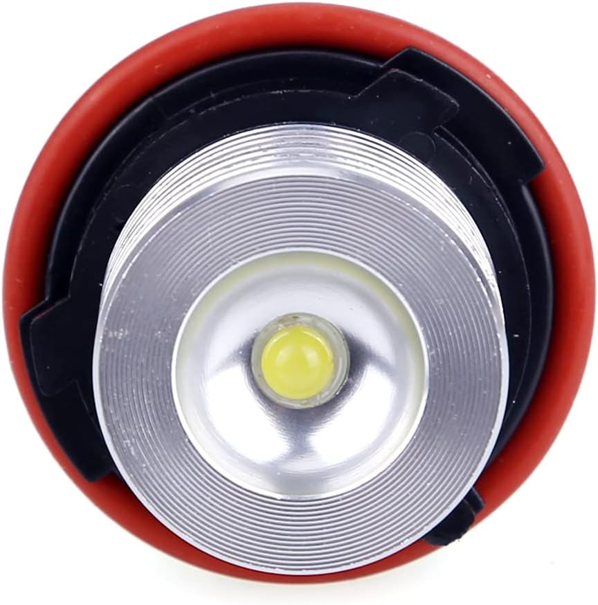 2PCS 5W LED Angel Eyes Halo Ring Marker Light Bulb for BMW 5 6 7 Series X3 X5 (Fit E39 E53 E60 E63 E64 E65 E66 E83) (5W, White)